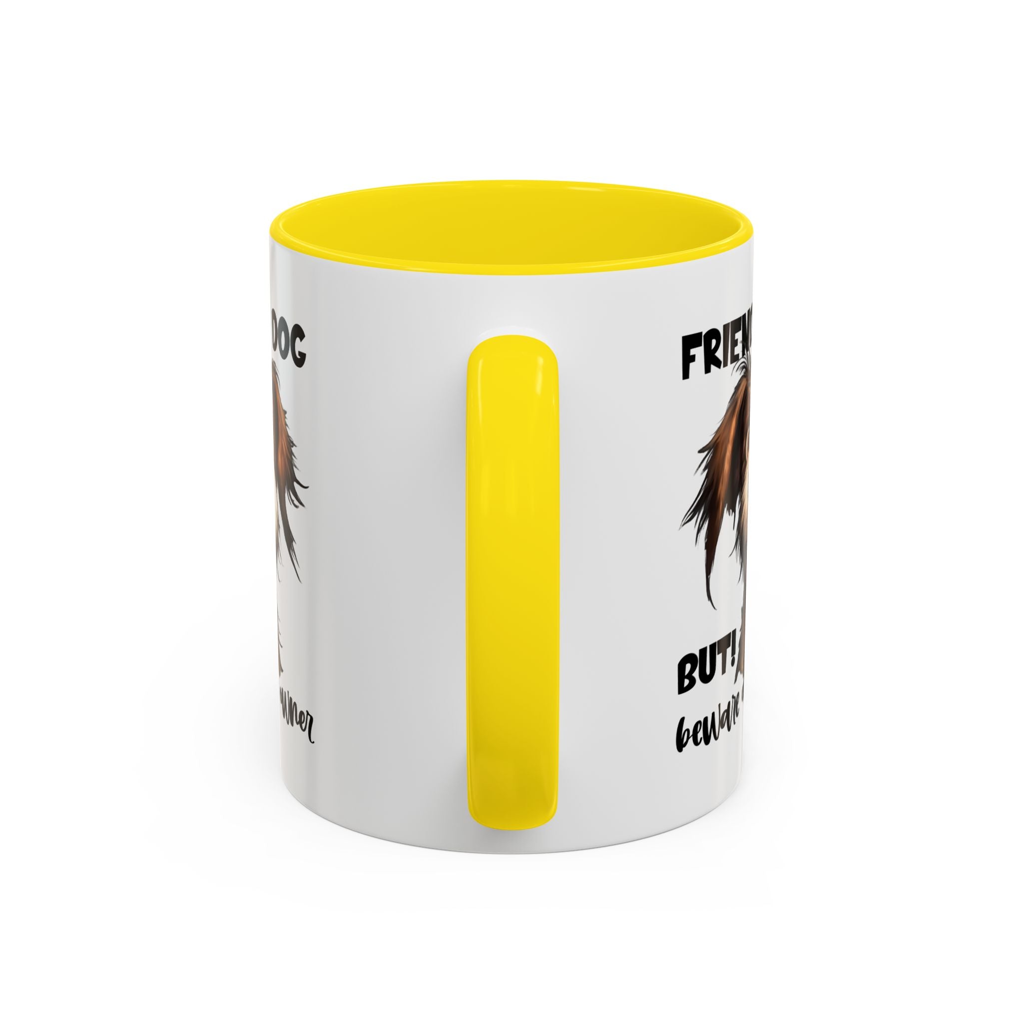 Friendly Dog Owner Mug, Dog Lover Gift, Funny Coffee Cup, Pet Owner Humor, Animal Lover Present, Holiday Gift for Dog Lovers