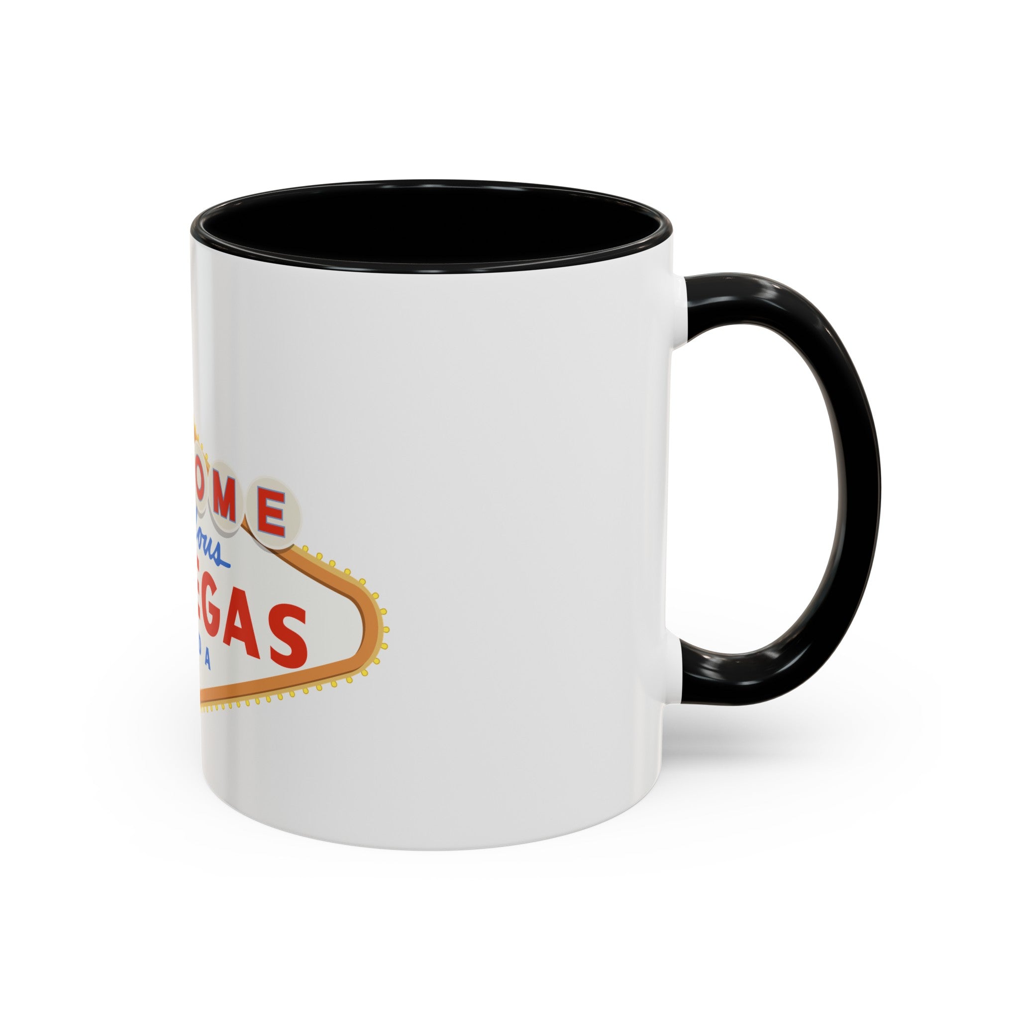 Las vegas sign Accent Coffee Mug (11, 15oz) by the x m world