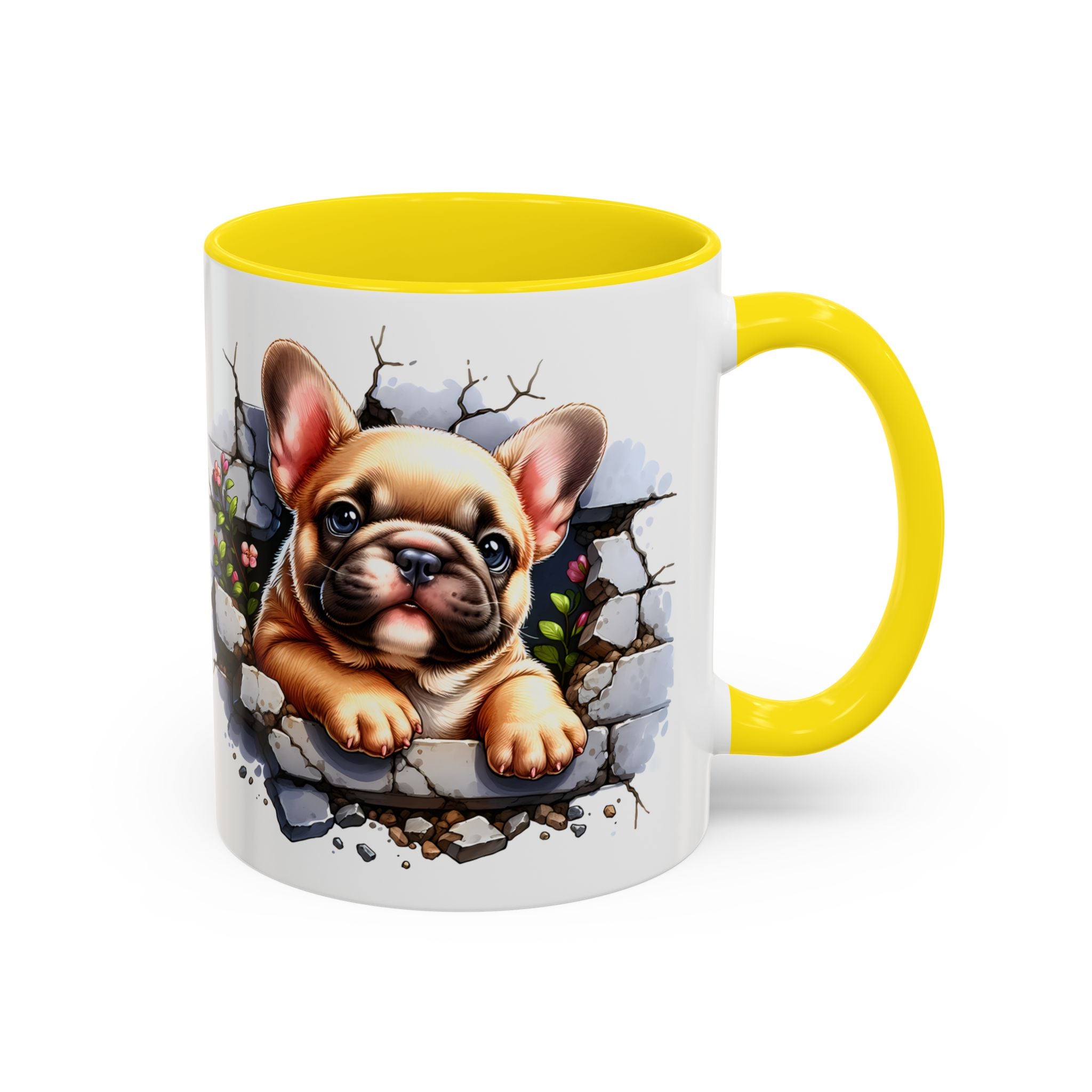 Charming Dog-Themed Coffee Mug, Perfect for Pet Lovers, Gift for Dog Owners, Cute French Bulldog Art, Ideal for Birthdays and Holidays