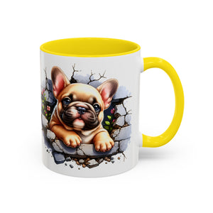 Charming Dog-Themed Coffee Mug, Perfect for Pet Lovers, Gift for Dog Owners, Cute French Bulldog Art, Ideal for Birthdays and Holidays