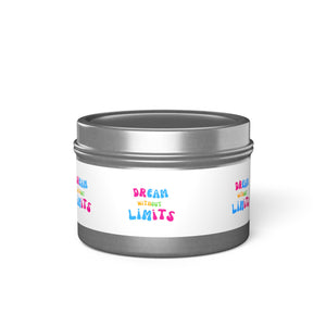 Dream without limits scented Tin Candles