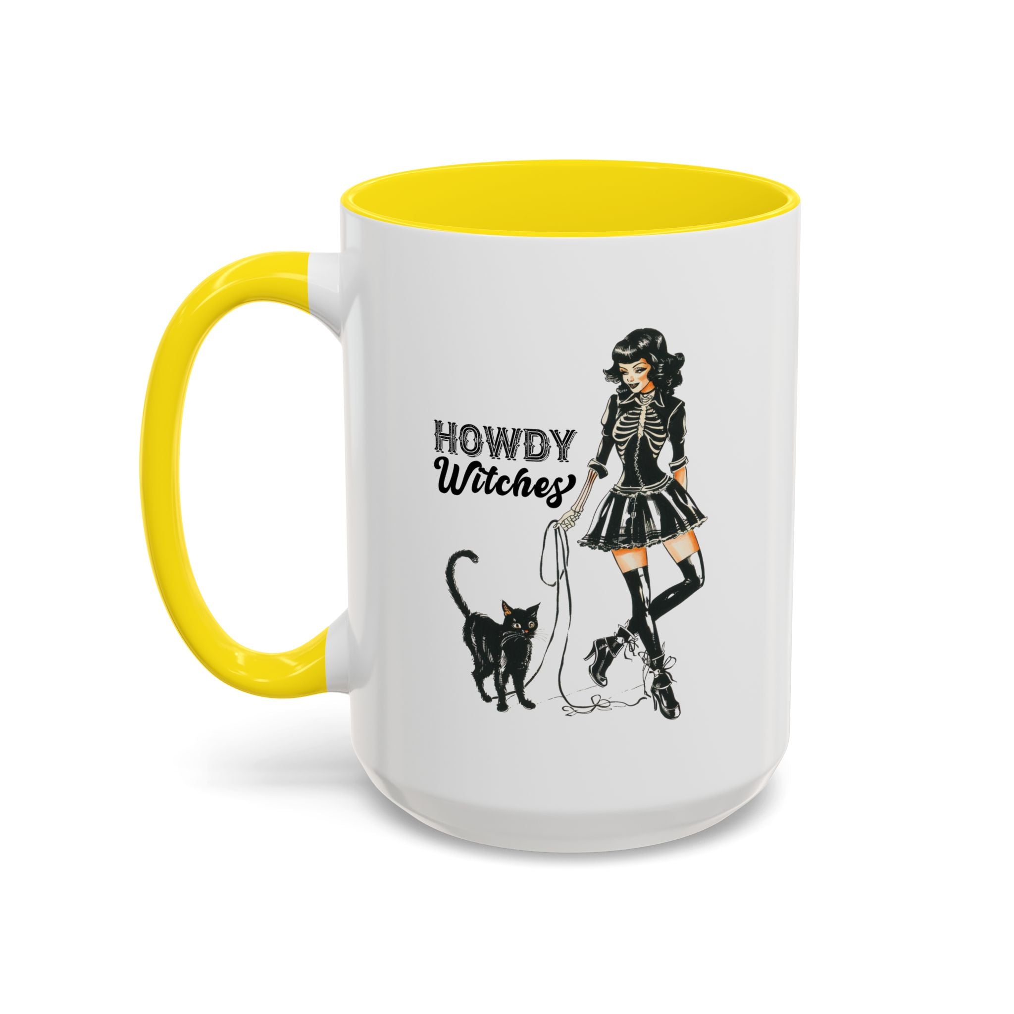 Spooky Cat Coffee Mug, Halloween Gifts, Witchy Home Decor, Black Cat Mug, Cozy Drinkware, Magical Kitchen Accessories