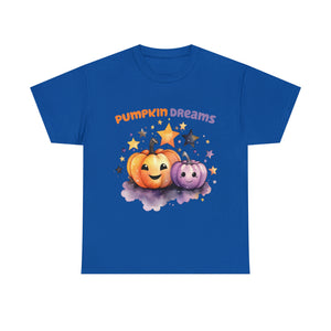 Halloween t shirt pumpkin dreams pastel colors gift for whole family fall fun stocking stuffer Unisex Heavy Cotton Tee