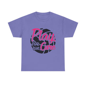 Unisex Motivational Sports Tee - "Play for the Cure" - Ideal for Team Events, Charity Runs, Sports Fans, Fitness Gifts, Casual Wear, [...]