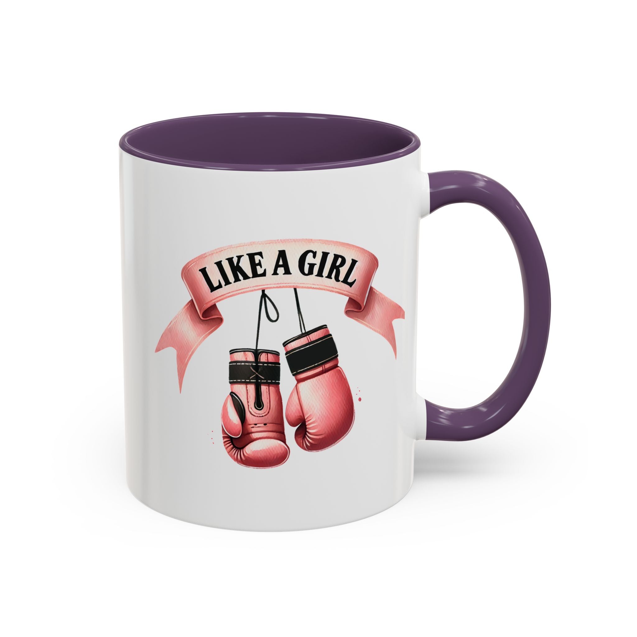 Boxing Motivation Coffee Mug | Like a Girl | Empowerment Gift, Sports Mug, Inspirational Gift, Fitness Accessory, Coffee Lover