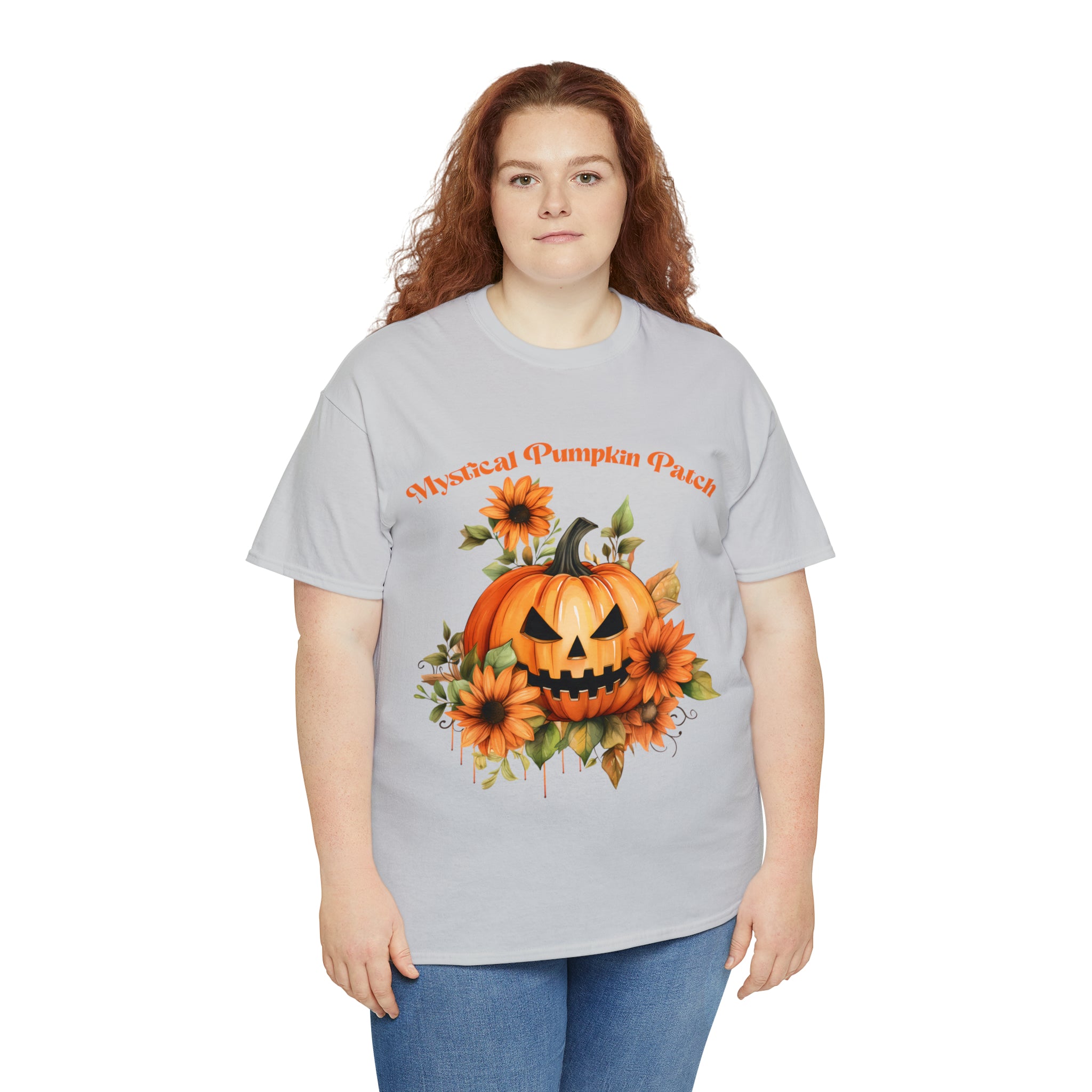 Halloween unisex t shirt mystical pumkin patch fall fun stocking stuffer Unisex Heavy Cotton Tee