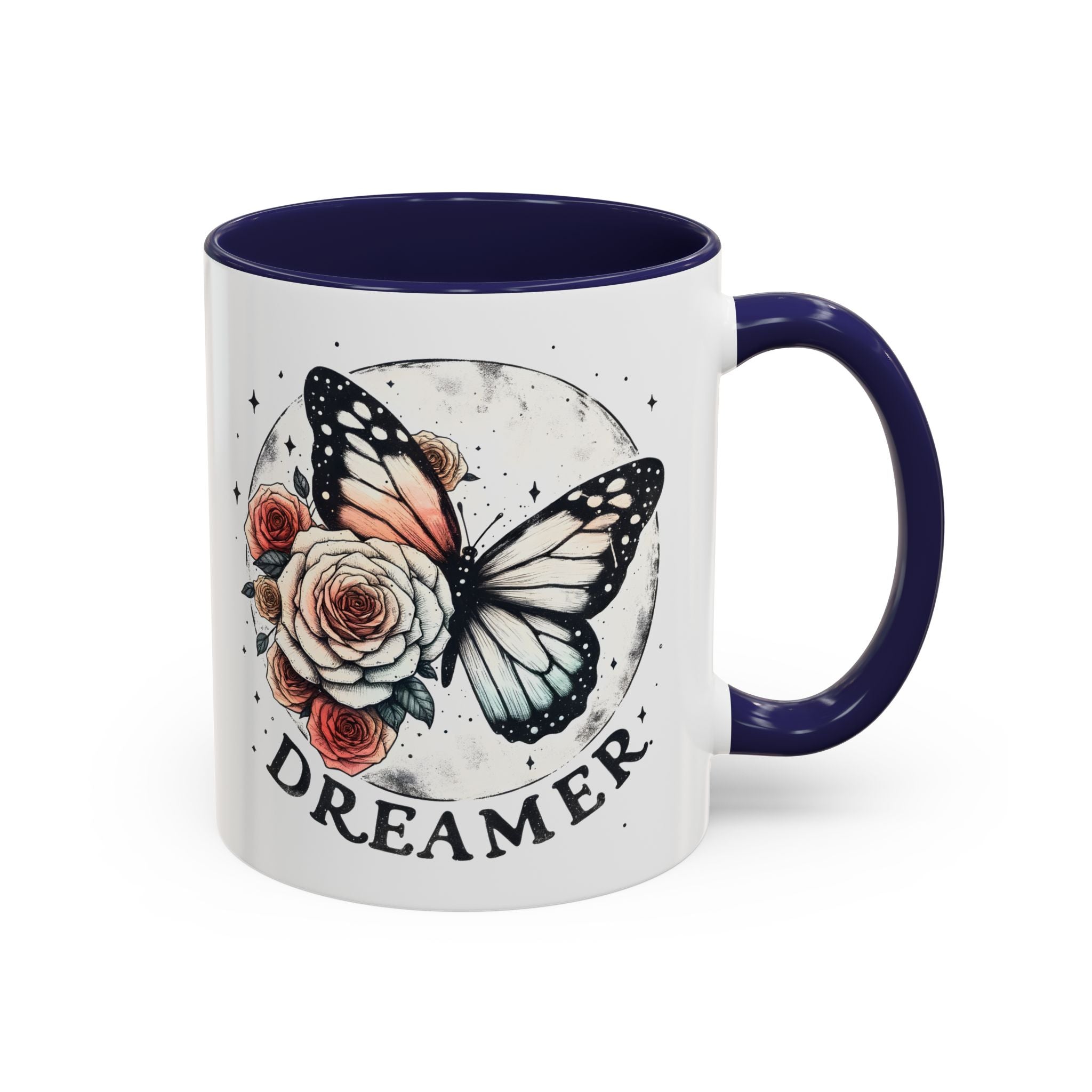Dreamer Butterfly Coffee Mug - Stylish Accent for Creatives positive vibe freedom nature lover