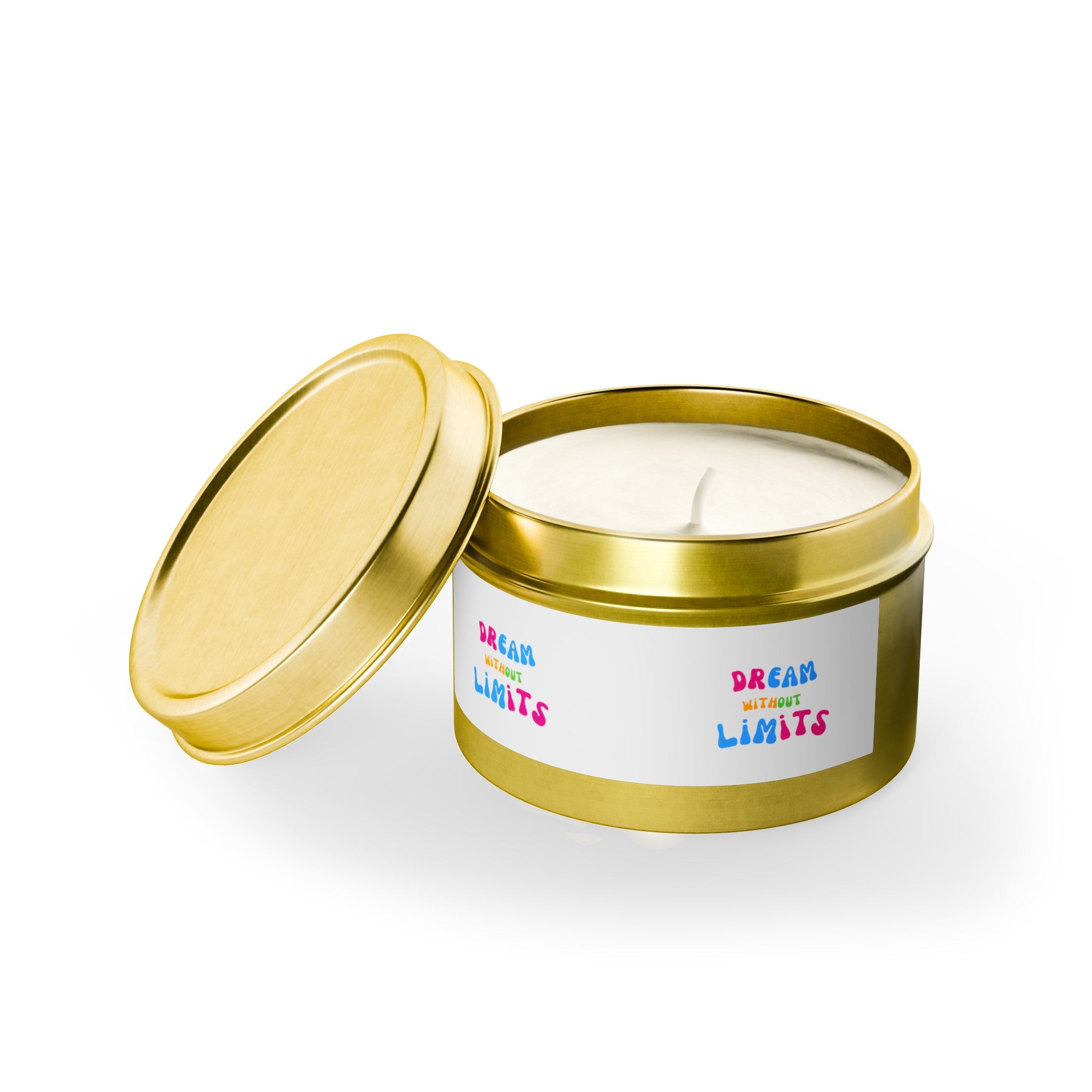 Dream without limits scented Tin Candles