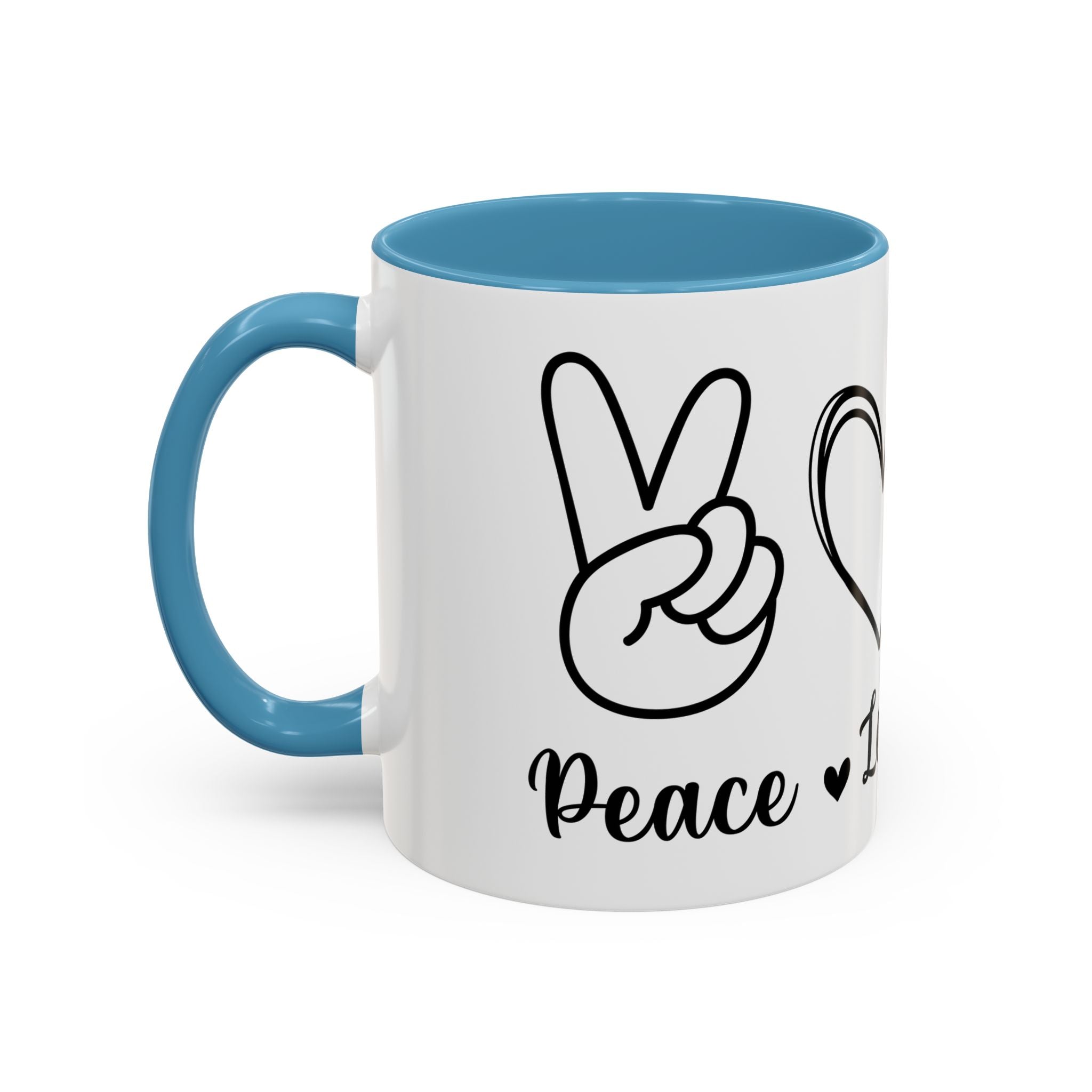 peace love coffee Accent Coffee Mug (11, 15oz)