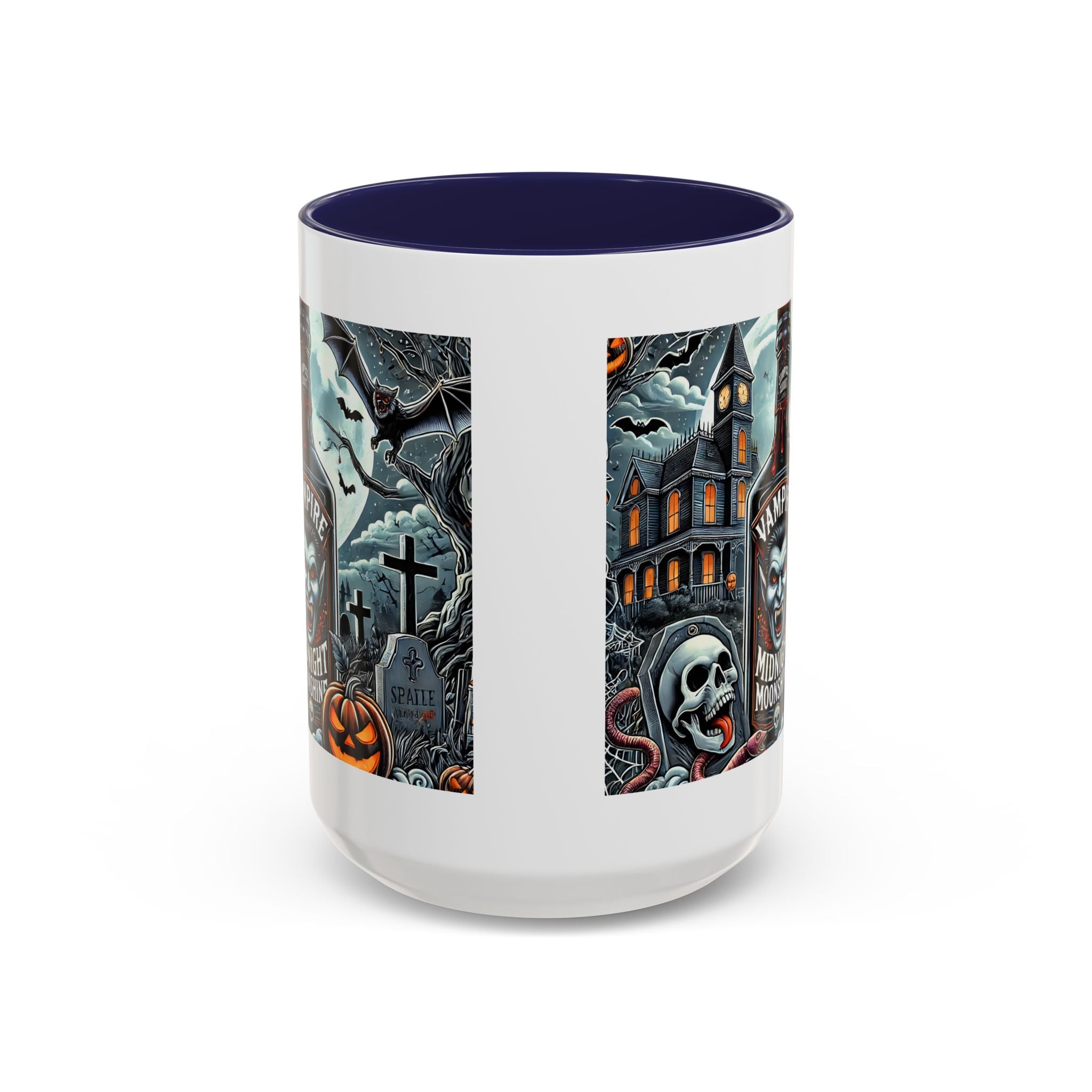 Gothic vampire Halloween Coffee Mug, Spooky Decor, Skull Design, Gift for Horror Lovers,  Party Essential, Unique Drinkware