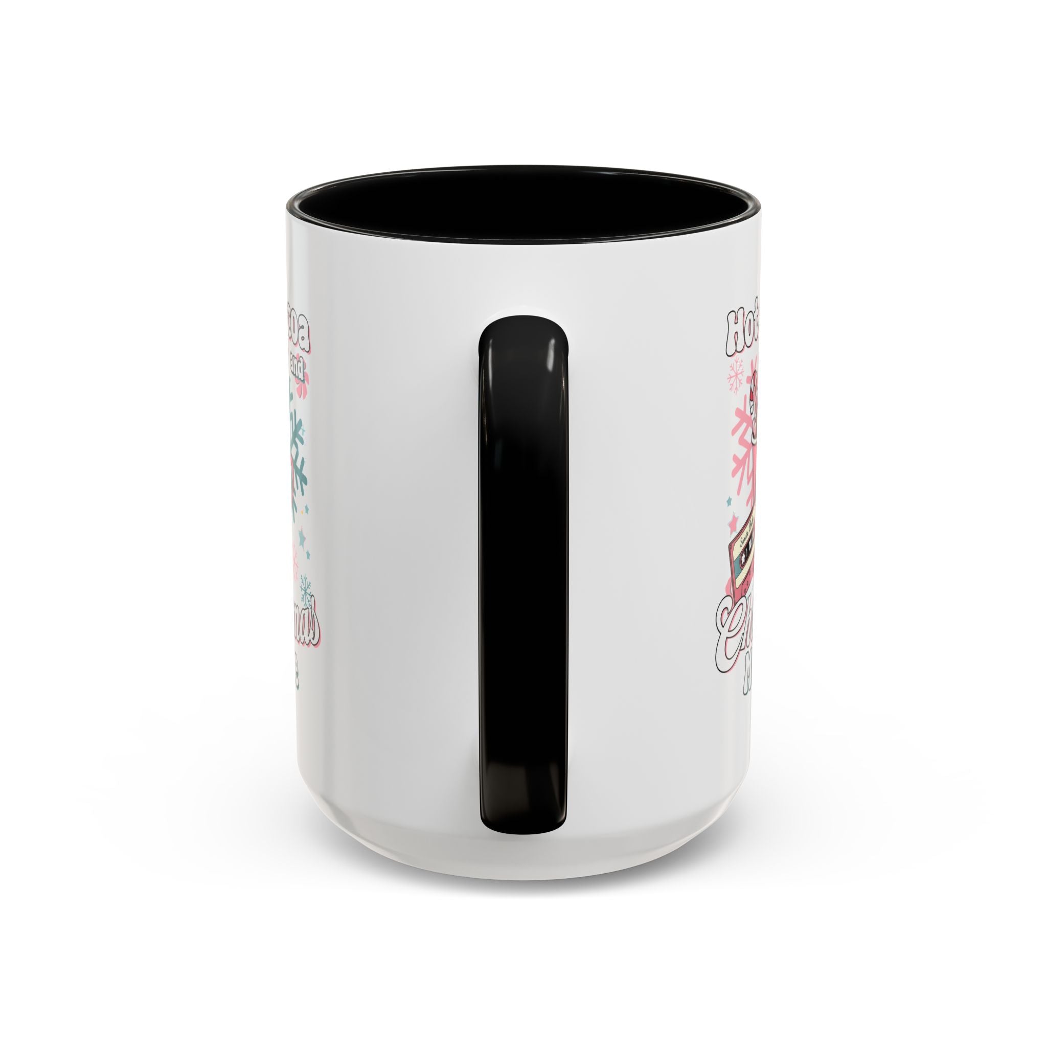 Hot Cocoa & Christmas Movie Mug, Cozy Holiday Cup, Winter Gift, Festive Beverage Container, Cute Coffee Mug