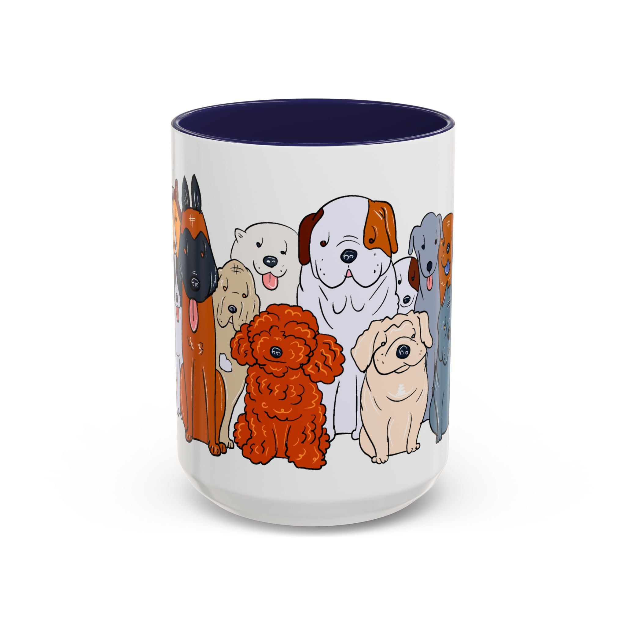 Cute Dog Breed Accent Coffee Mug, Pet Lover Gift, Canine Mug, Gifts for Dog Owners, Puppy Lover Mug