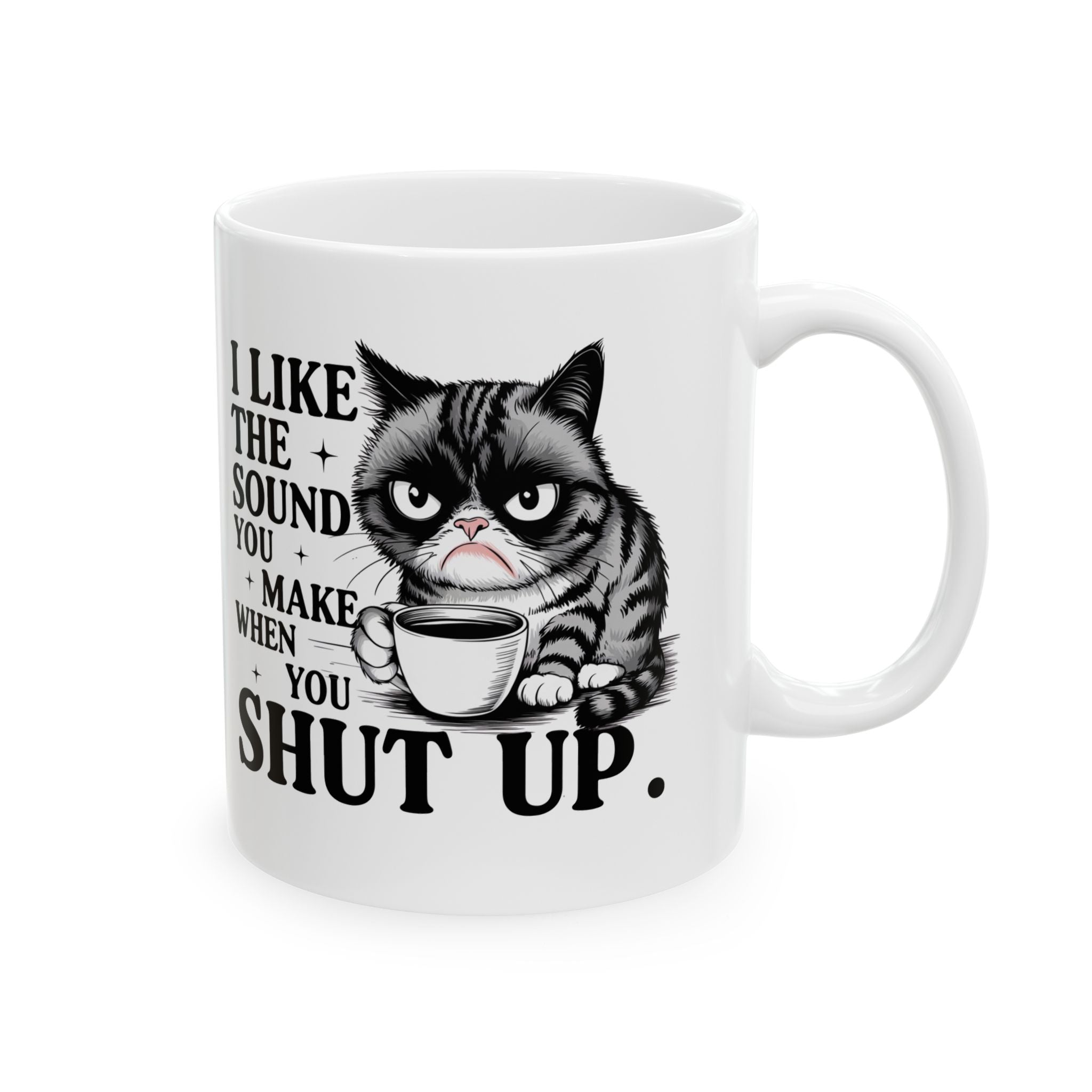 Funny attitude  Cat coffee Mug - Perfect Gift for Cat Lovers, Coffee Lovers Humor
