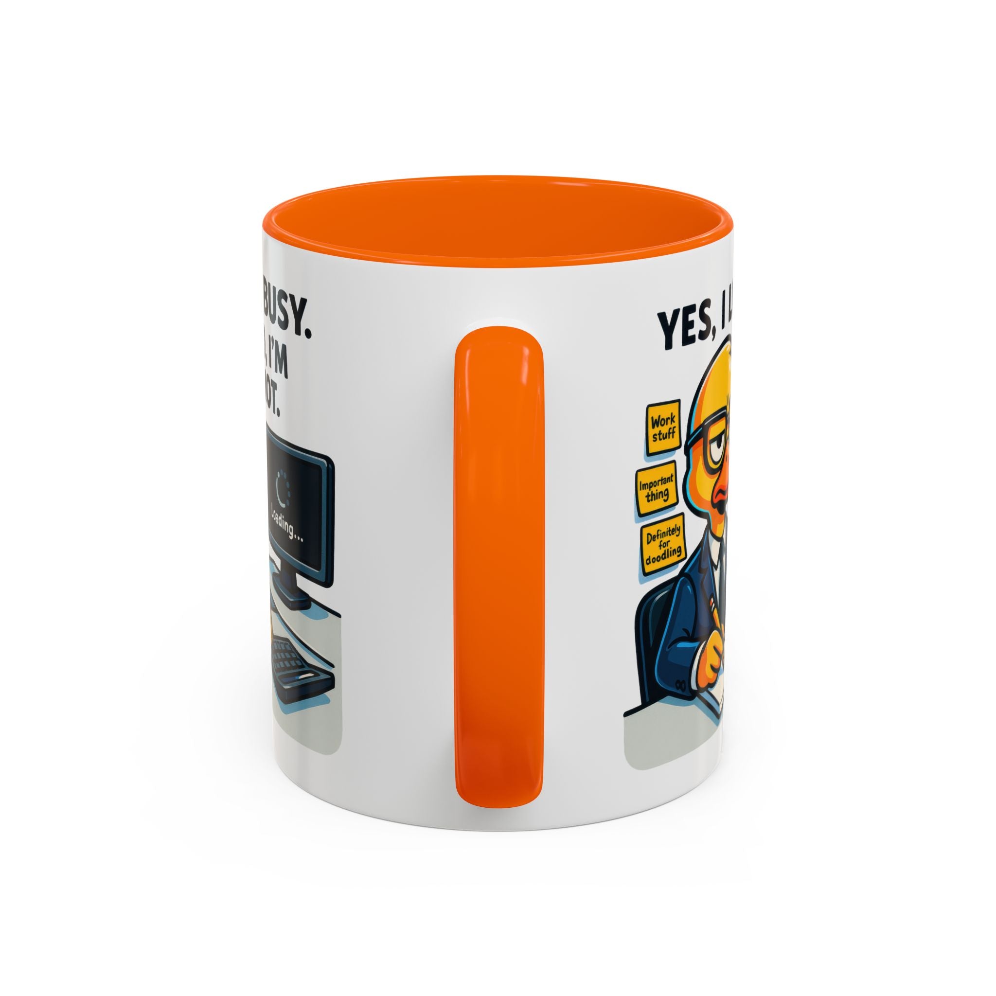 Funny Office Mug, Quirky Coffee Cup, Duck Humor Mug, Gift for Coworkers, Cute Desk Mug
