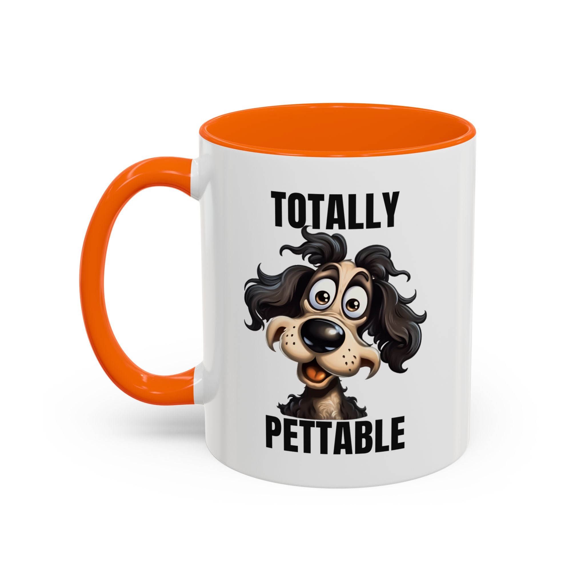 Totally Pettable Coffee Mug, Dog Lover Gift, Animal Print Mug, Funny Pet Mug, Customizable Coffee Cup, Gift for Pet Owners
