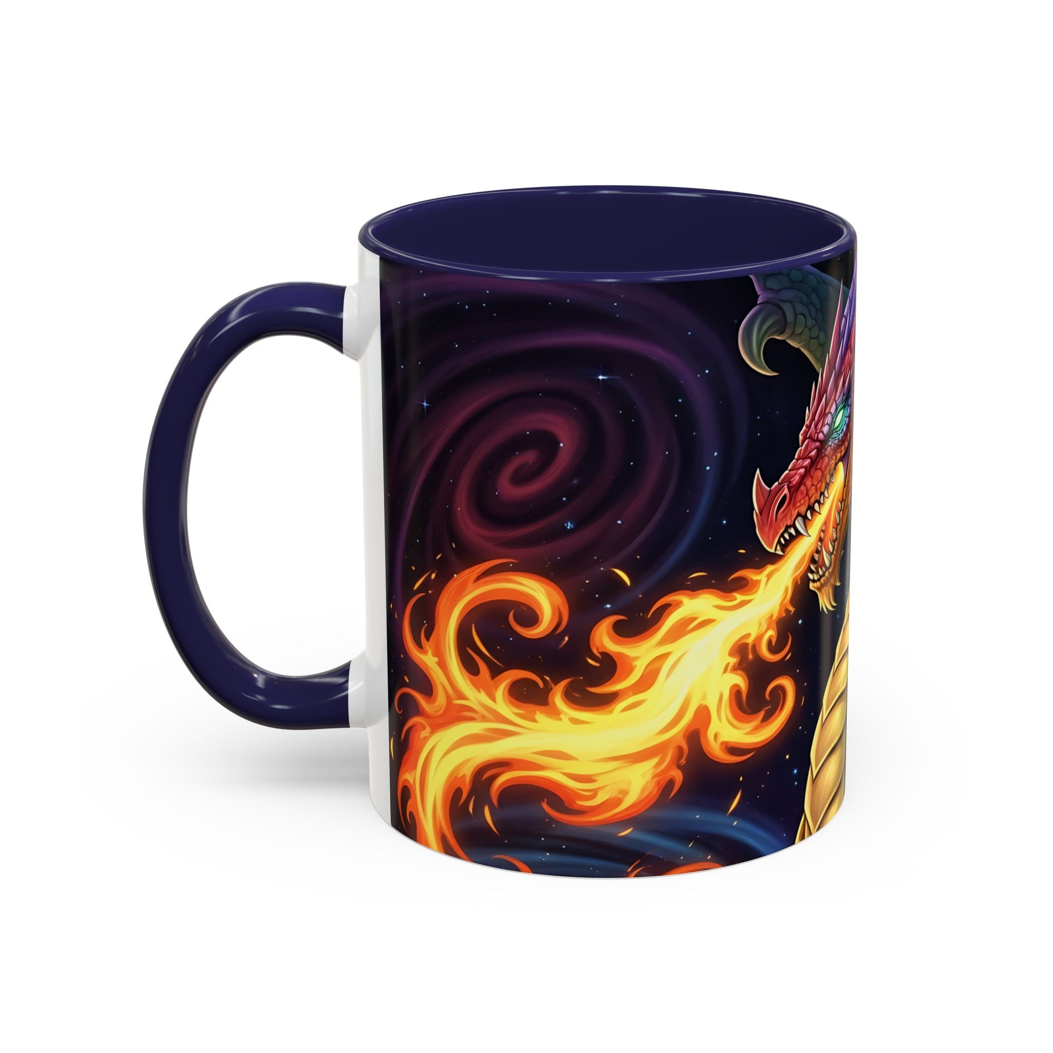 green  Dragon Accent Coffee Mug - 11 & 15oz Fantasy Drinkware