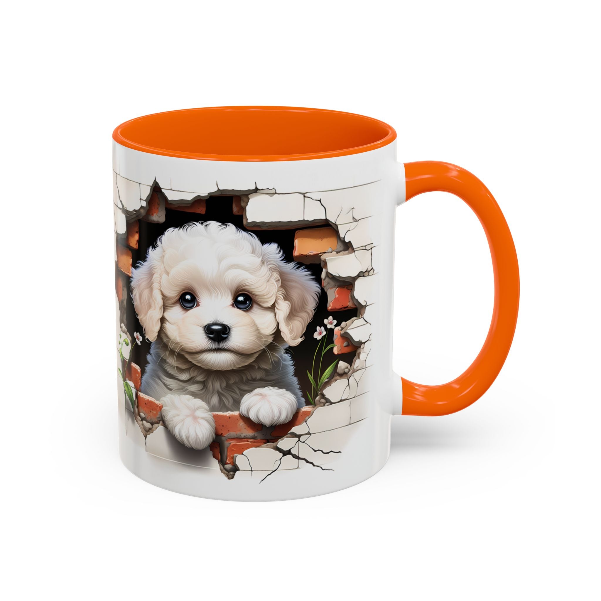 Cute Puppy Accent Coffee Mug - Adorable Dog Lover Gift, Pet-Themed Mug, Home Decor, Ideal for Gifts, Animal Enthusiast