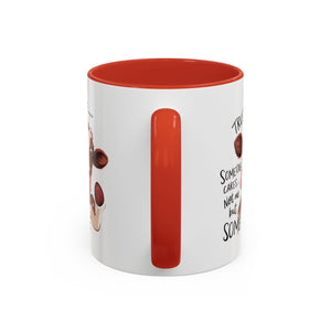 Funny Cow Accent Coffee Mug - Trust Me, Someone Cares attitude sassy animal lover