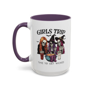 Wicked Girls Trip Coffee Mug, Halloween Gift, Spooky Vibes, Friends Gatherings, Witchy Decor, Fun Drinking Mug