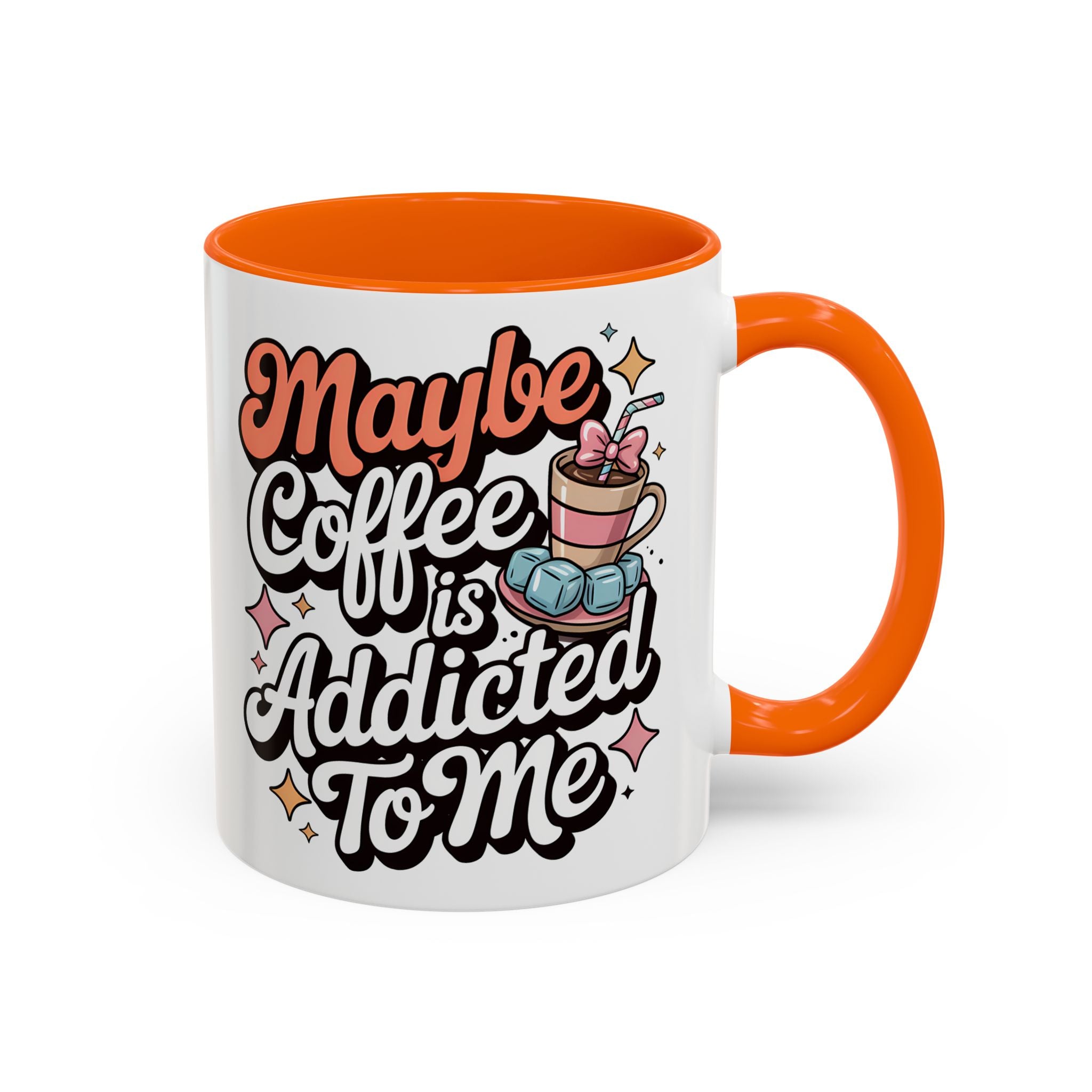 Coffee Addict Accent Mug - Fun Design for Coffee Lovers