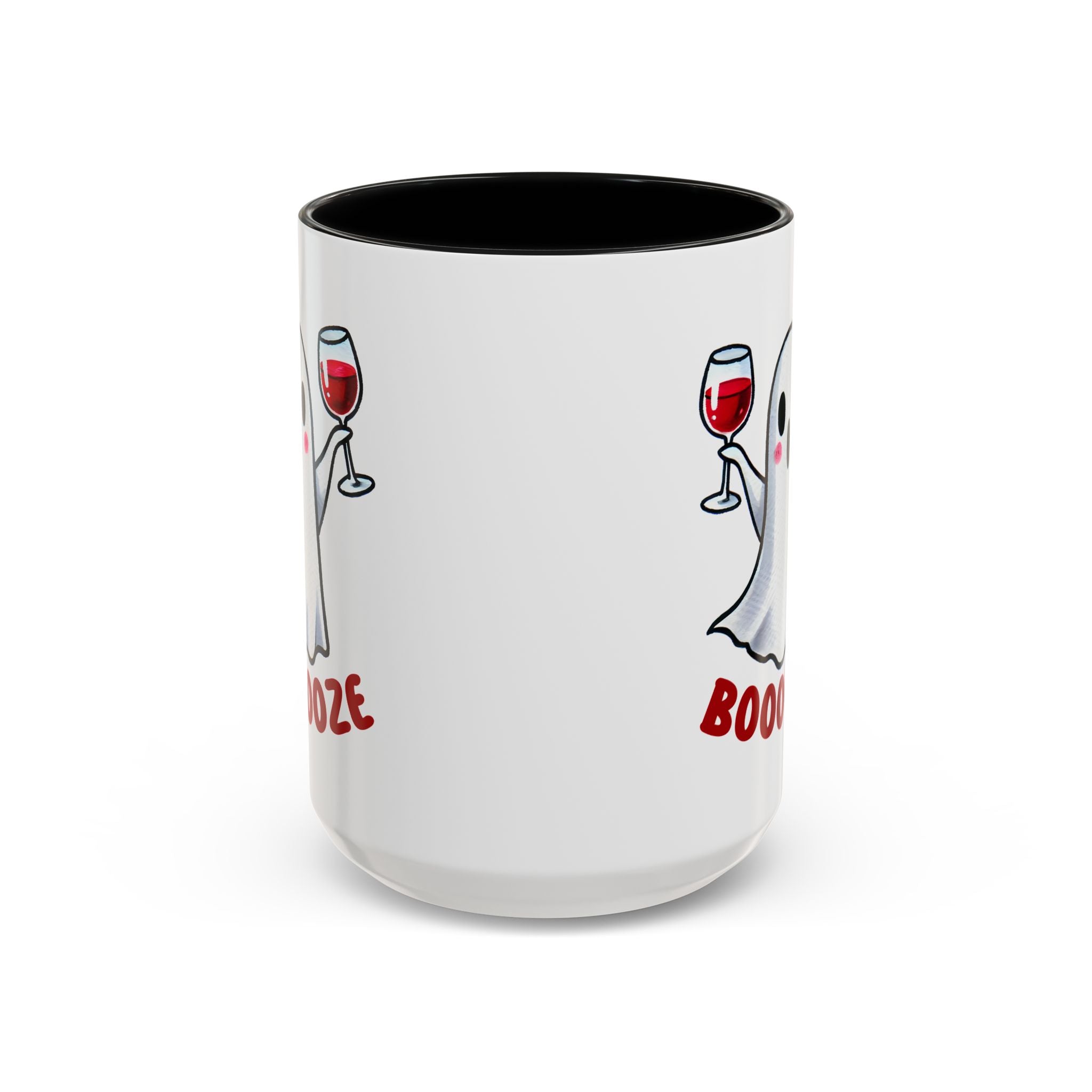 Boozy Ghost Accent Coffee Mug | Funny Halloween Tea Cup, Spooky Gift, Halloween Decor, Ghost Mug for Parties, Unique Drinkware