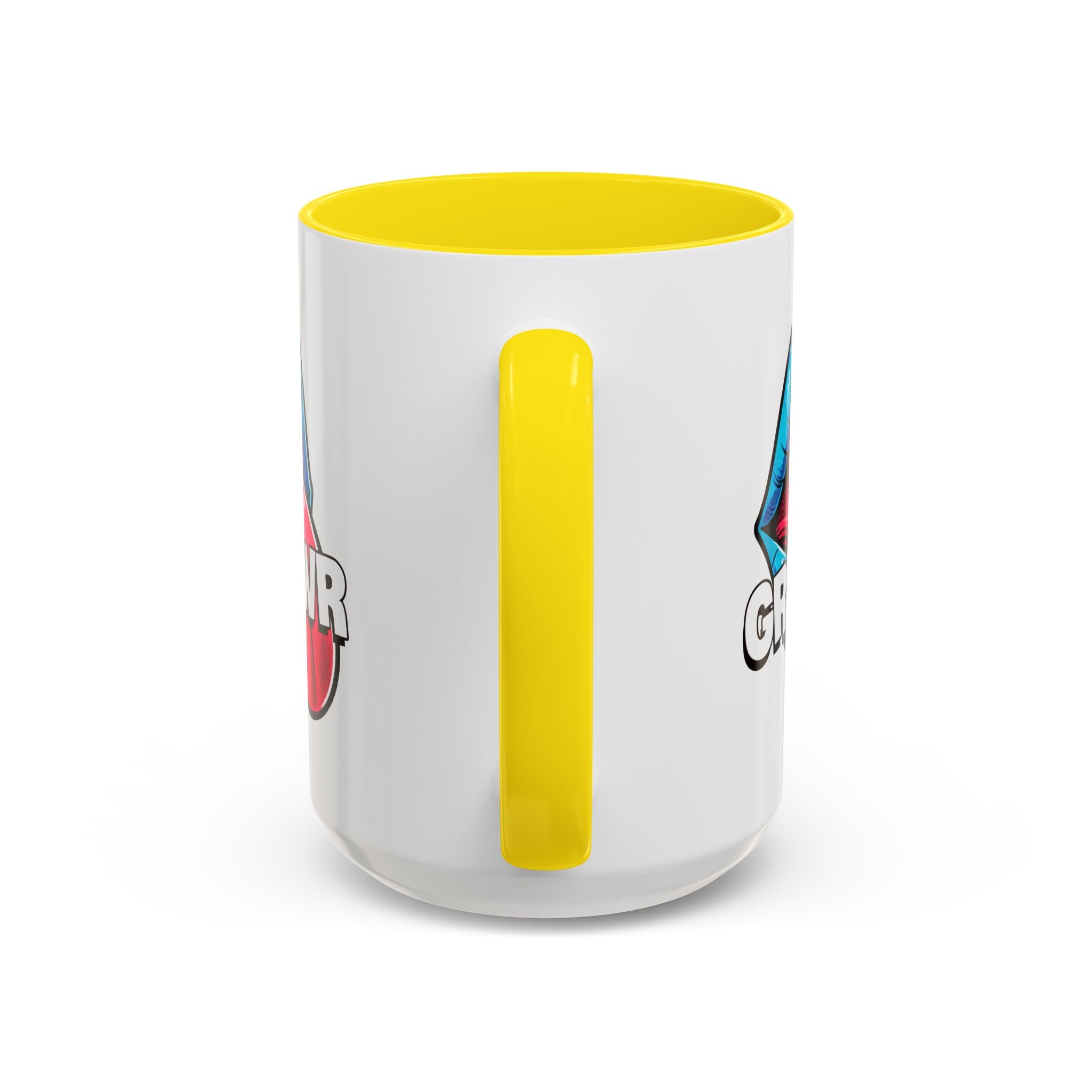 GRL PWR Accent Coffee Mug - Bold Fun Design for Empowerment, Great Gift for Friends, Coffee Lovers, Birthdays, and Celebrations