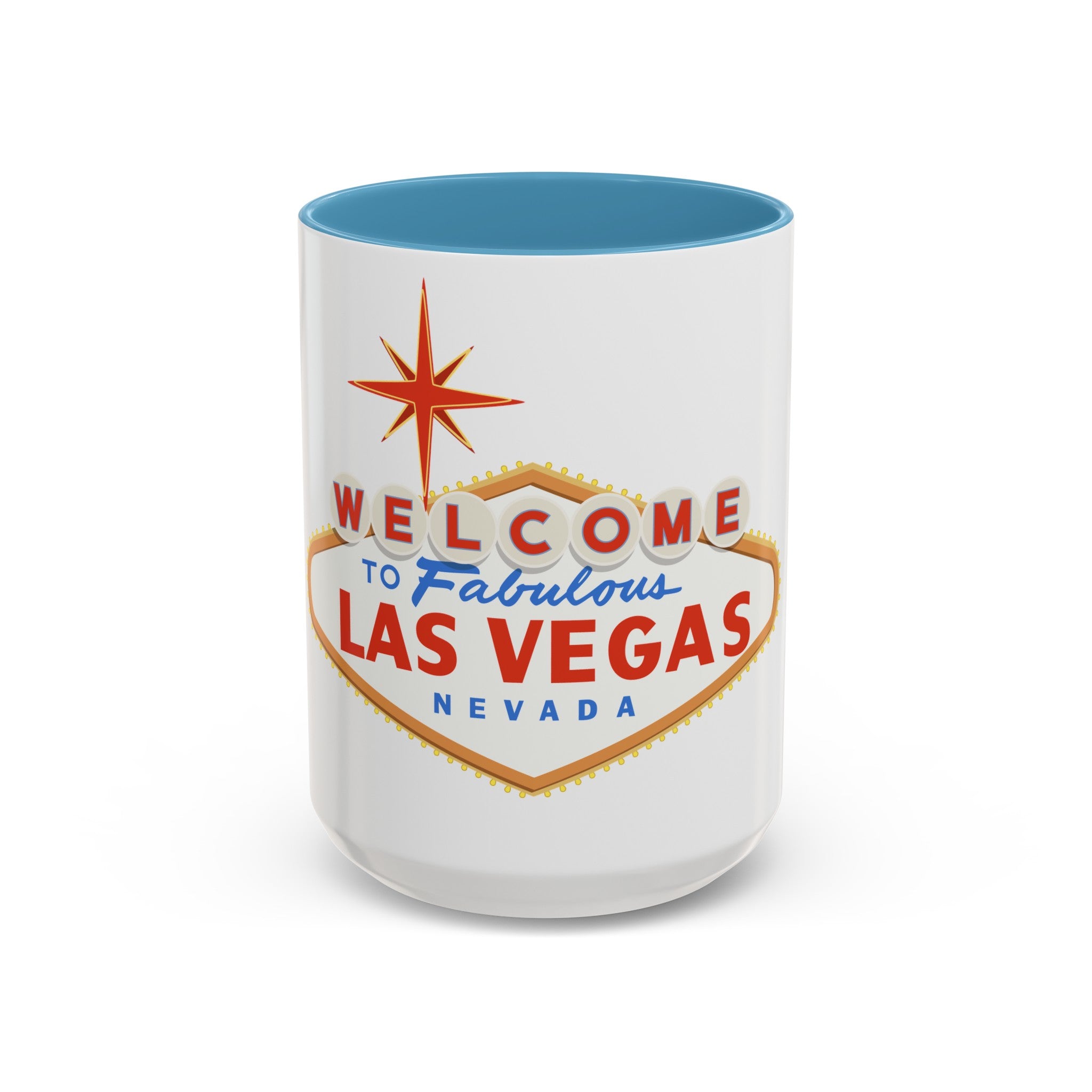 Las vegas sign Accent Coffee Mug (11, 15oz) by the x m world