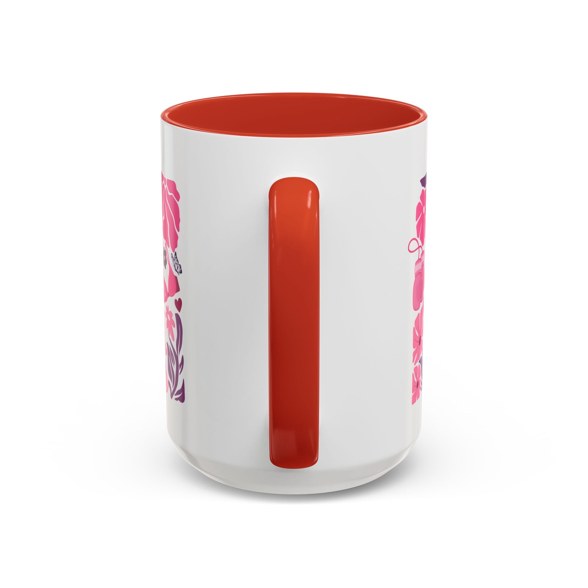 Pink Floral Awareness Coffee Mug, Breast Cancer Awareness Mug, Gift for Her, Supportive Drinkware, Motivational Mug