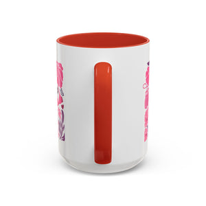 Pink Floral Awareness Coffee Mug, Breast Cancer Awareness Mug, Gift for Her, Supportive Drinkware, Motivational Mug