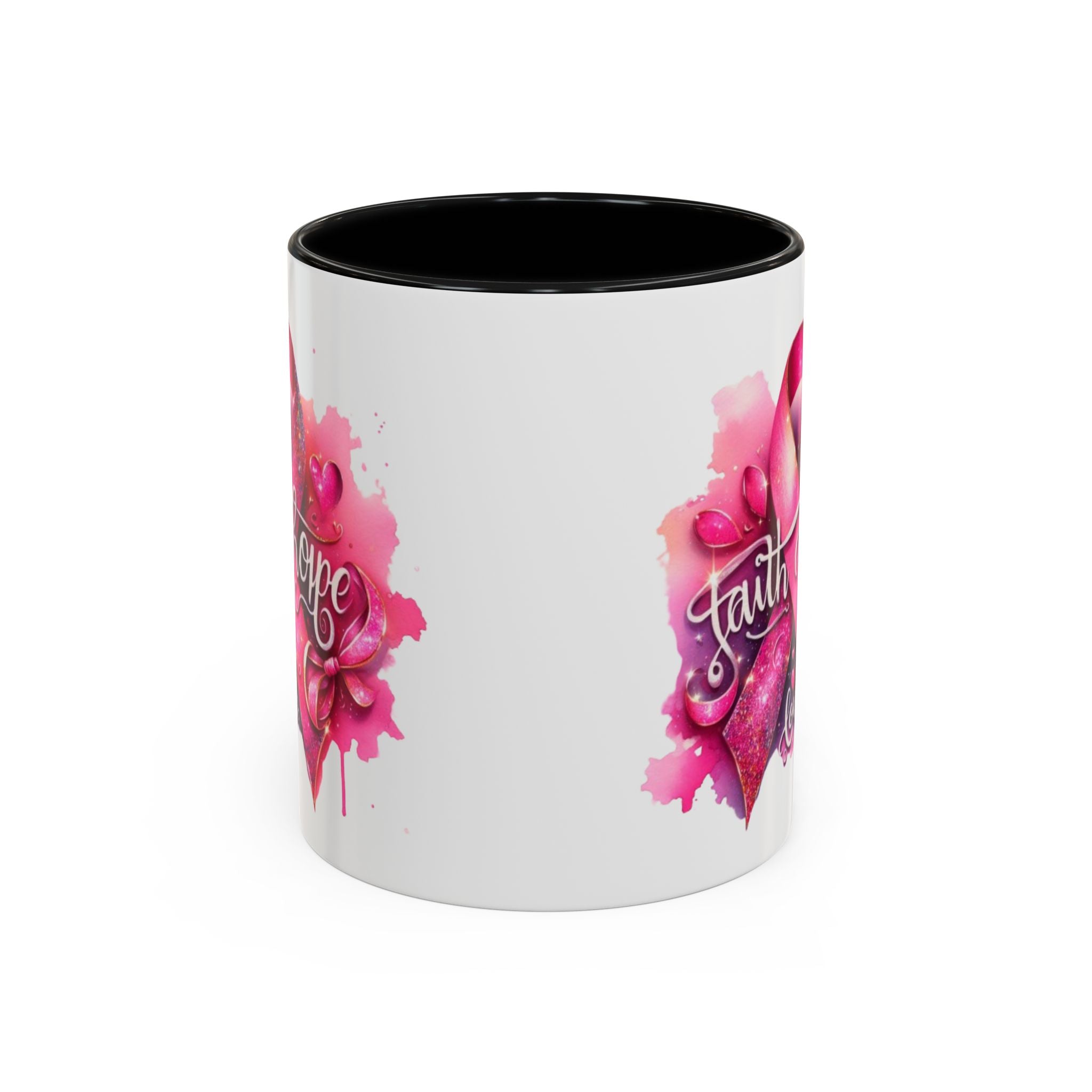 Cancer awareness Inspirational Hope & Faith and Love Coffee Mug