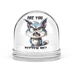 Funny Cat Snow Globe Decoration, Unique Gift for Cat Lovers, Home Decor, Playful Holiday Gift, Whimsical Animal Collectible