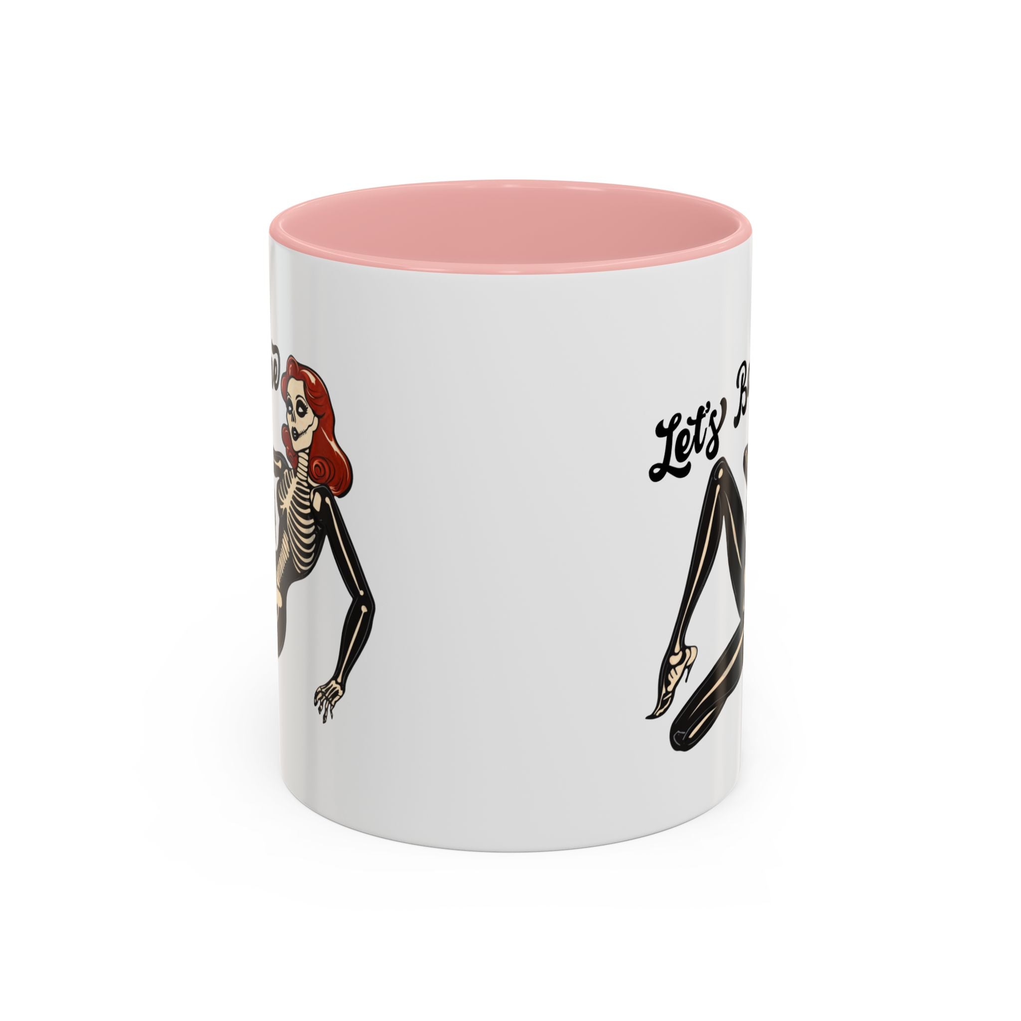 Spooky Skeleton Mug - Let's Bone, Halloween Gift, Gothic Coffee Cup, Unique Home Decor, Fun Drinkware