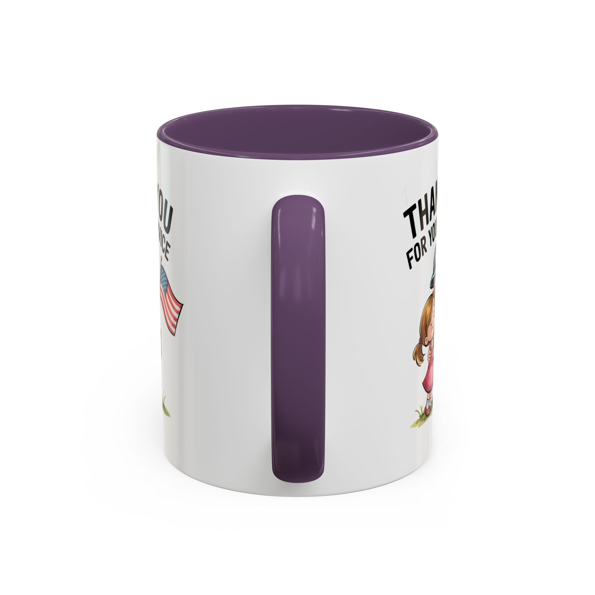 Thank You for Your Service Coffee Mug - 11oz & 15oz Accent Mugs for Veterans Appreciation