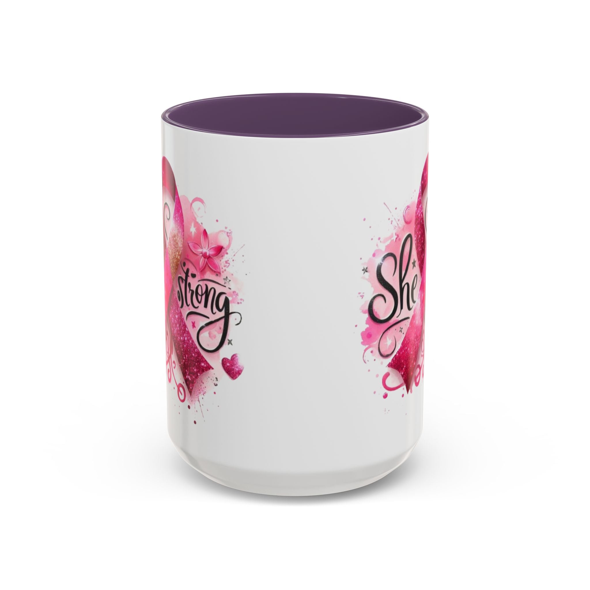 Empowering Pink Ribbon Coffee Mug - Gift for Survivors, Breast Cancer Awareness, Motivational Mug, Inspirational Drinkware, Self-Care Gift