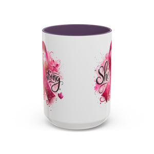 Empowering Pink Ribbon Coffee Mug - Gift for Survivors, Breast Cancer Awareness, Motivational Mug, Inspirational Drinkware, Self-Care Gift