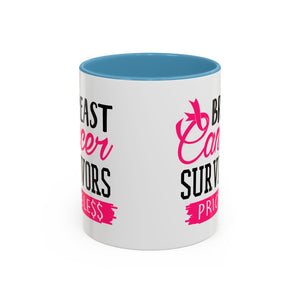 Breast Cancer Survivors Coffee Mug, Inspirational Cancer Gift, Supportive Awareness Mug, Gift for Survivors, Encouraging Morning Coffee