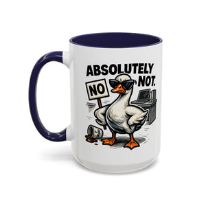 Sassy Coffee Mug, Humorous Gift for Geese Lovers, Fun Office Desk Decor, Funny Animal Cup, Quirky Kitchenware