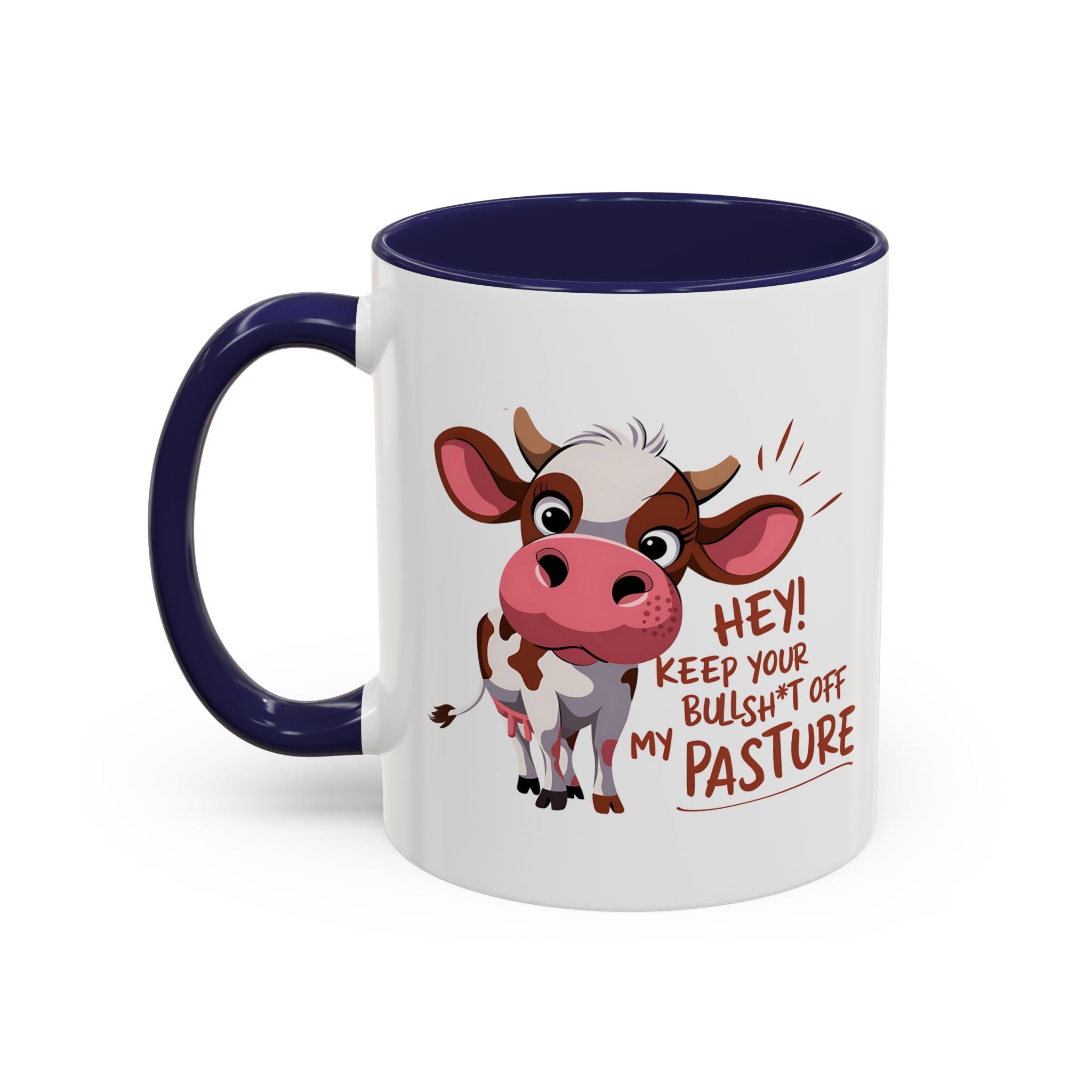 Funny Cow Coffee Mug – Perfect Gift for Farmers, Cow Lovers, Humor Fans, Cute Kitchen Decor, Office Coffee Cup