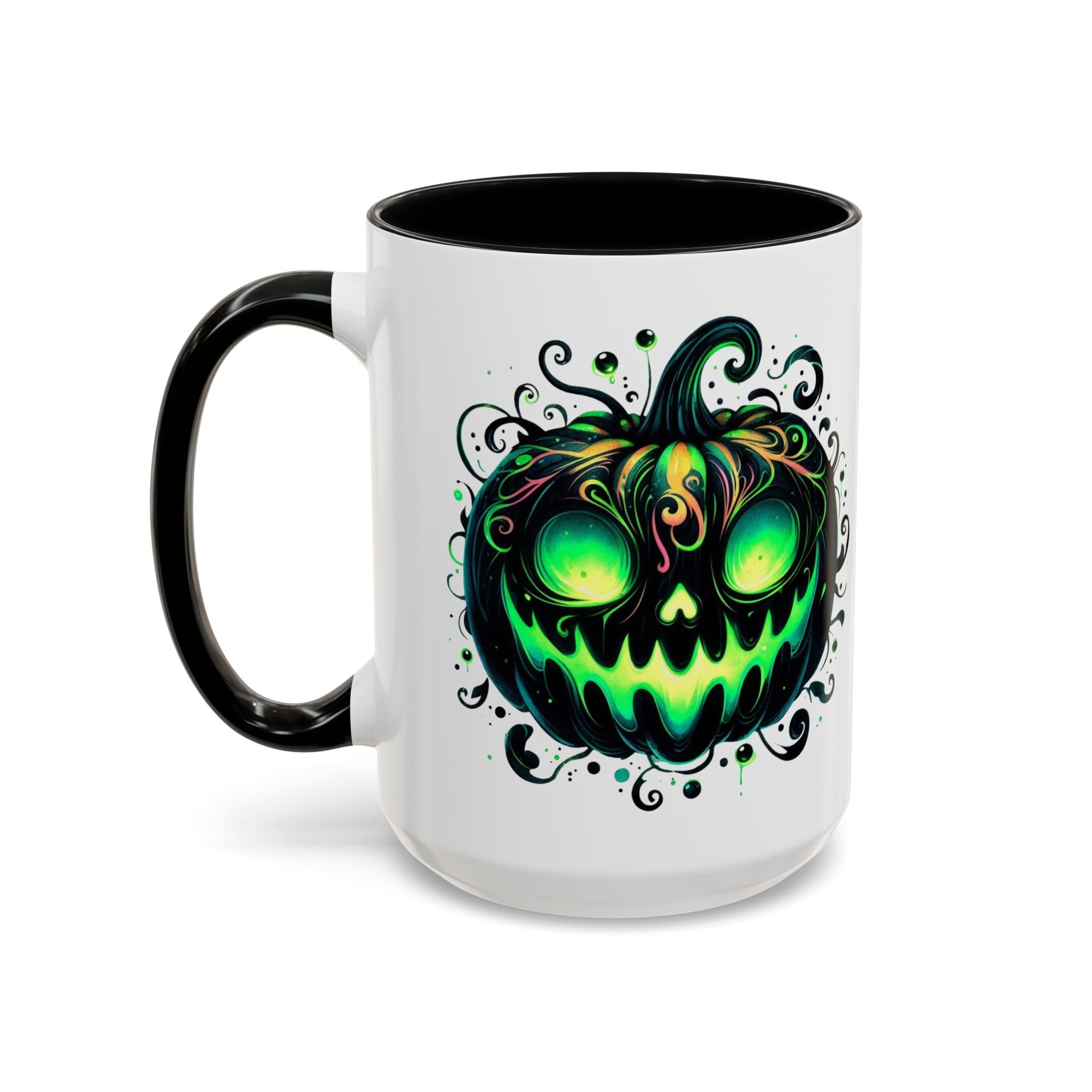 Spooky Pumpkin Accent Coffee Mug – Perfect for Halloween Lovers