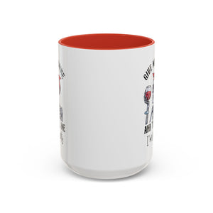 Skeleton Wine Coffee Mug, Funny Gift for Wine Lovers, Halloween Decor, Office Coffee Cup, Unique Skeleton Mug