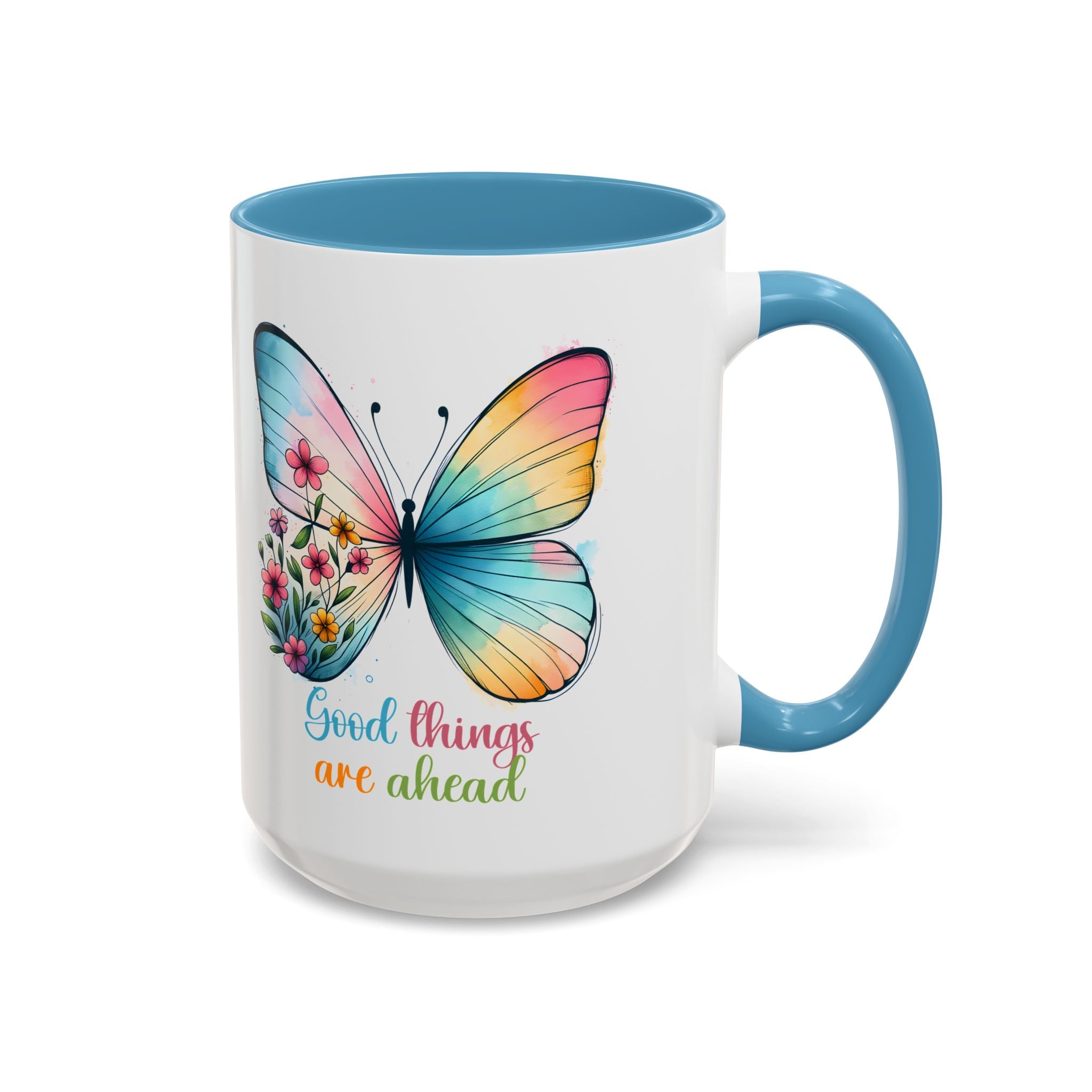 Inspirational Butterfly Coffee Mug positive vibe mental health