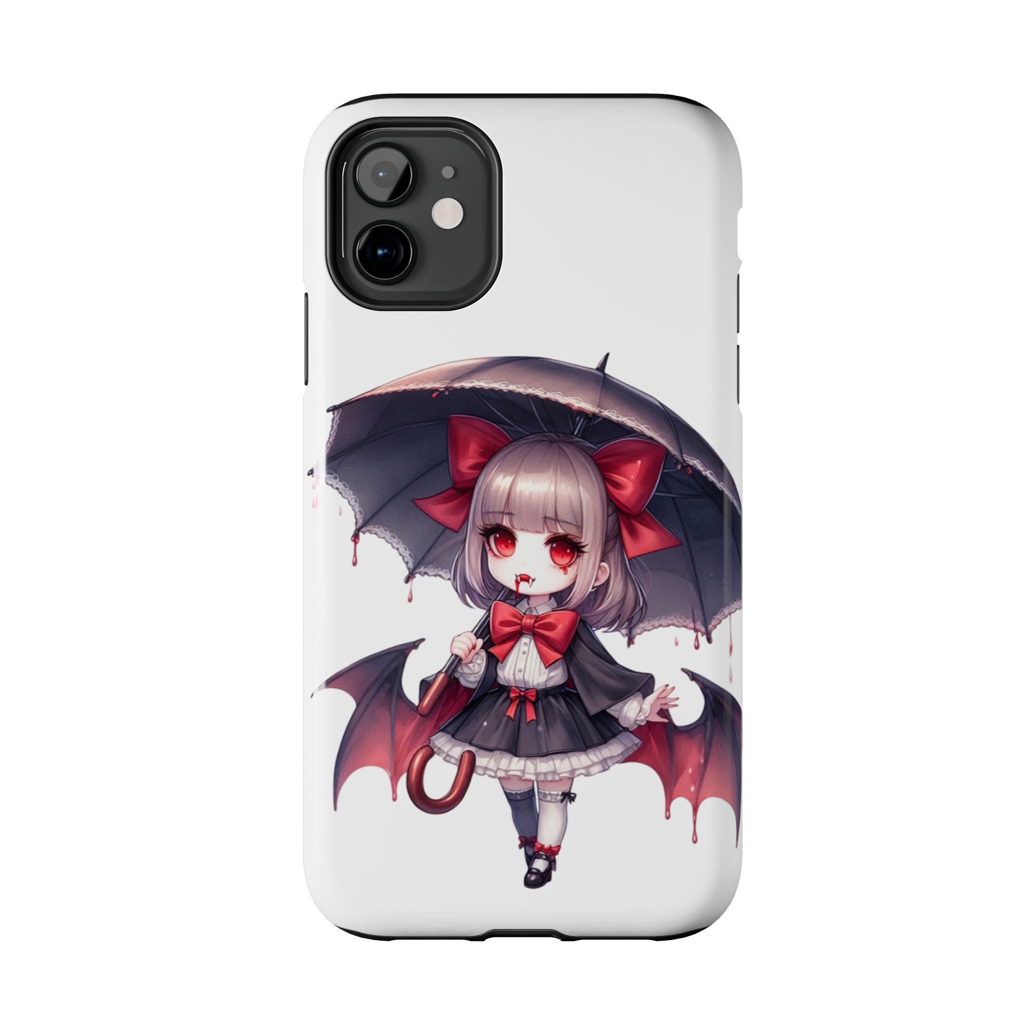 vampire girl horror art Tough Phone Cases