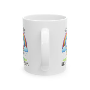 Rainbow Dreams Ceramic Mug - Cheerful Gift for Coffee Lovers, Inspirational Mug, Cute Tea Cup, Fun Custom Drinkware, Motivational Present