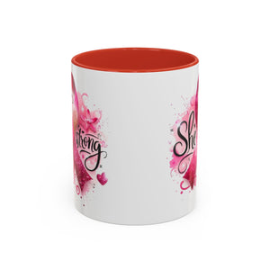Empowering Pink Ribbon Coffee Mug - Gift for Survivors, Breast Cancer Awareness, Motivational Mug, Inspirational Drinkware, Self-Care Gift