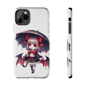 vampire girl horror art Tough Phone Cases