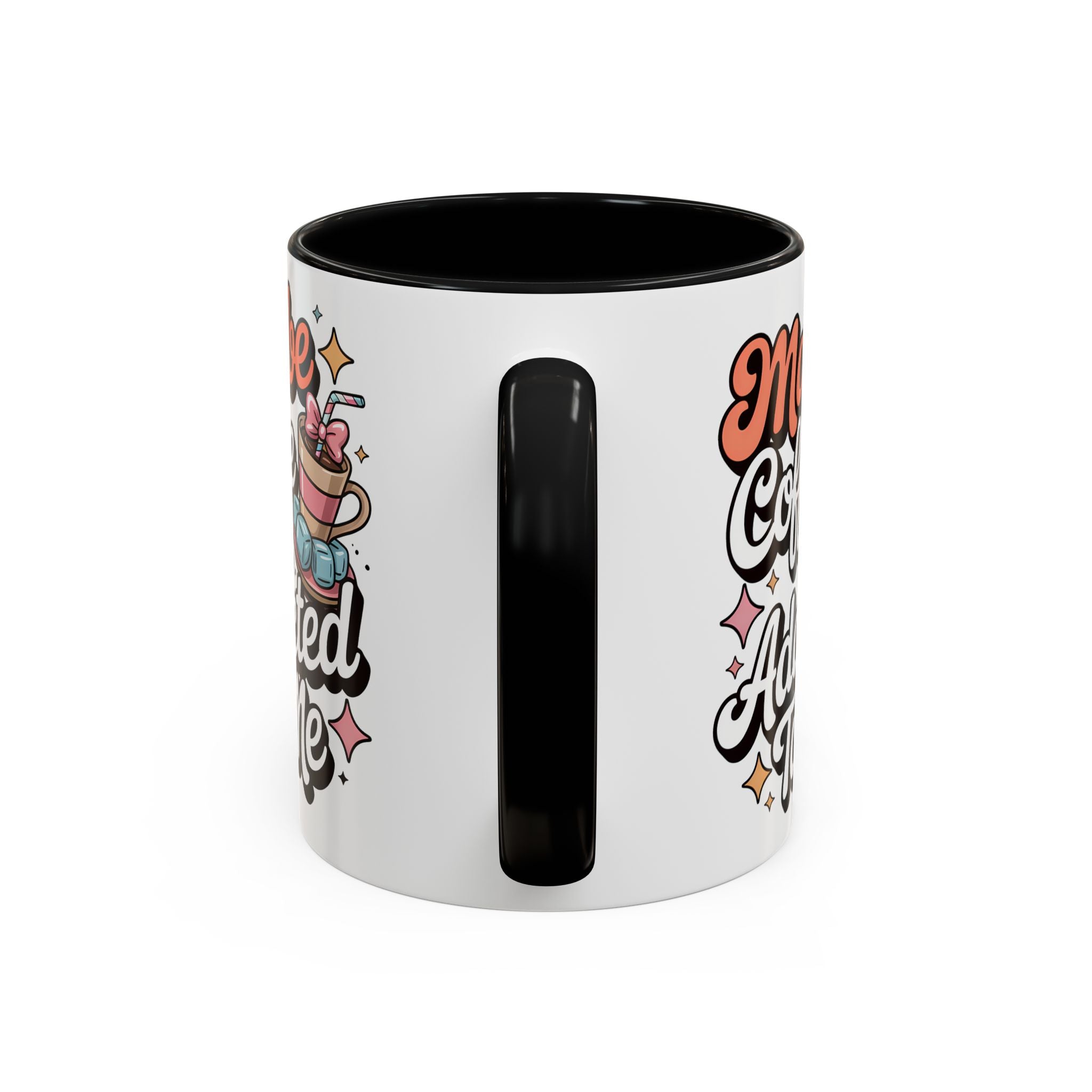 Coffee Addict Accent Mug - Fun Design for Coffee Lovers