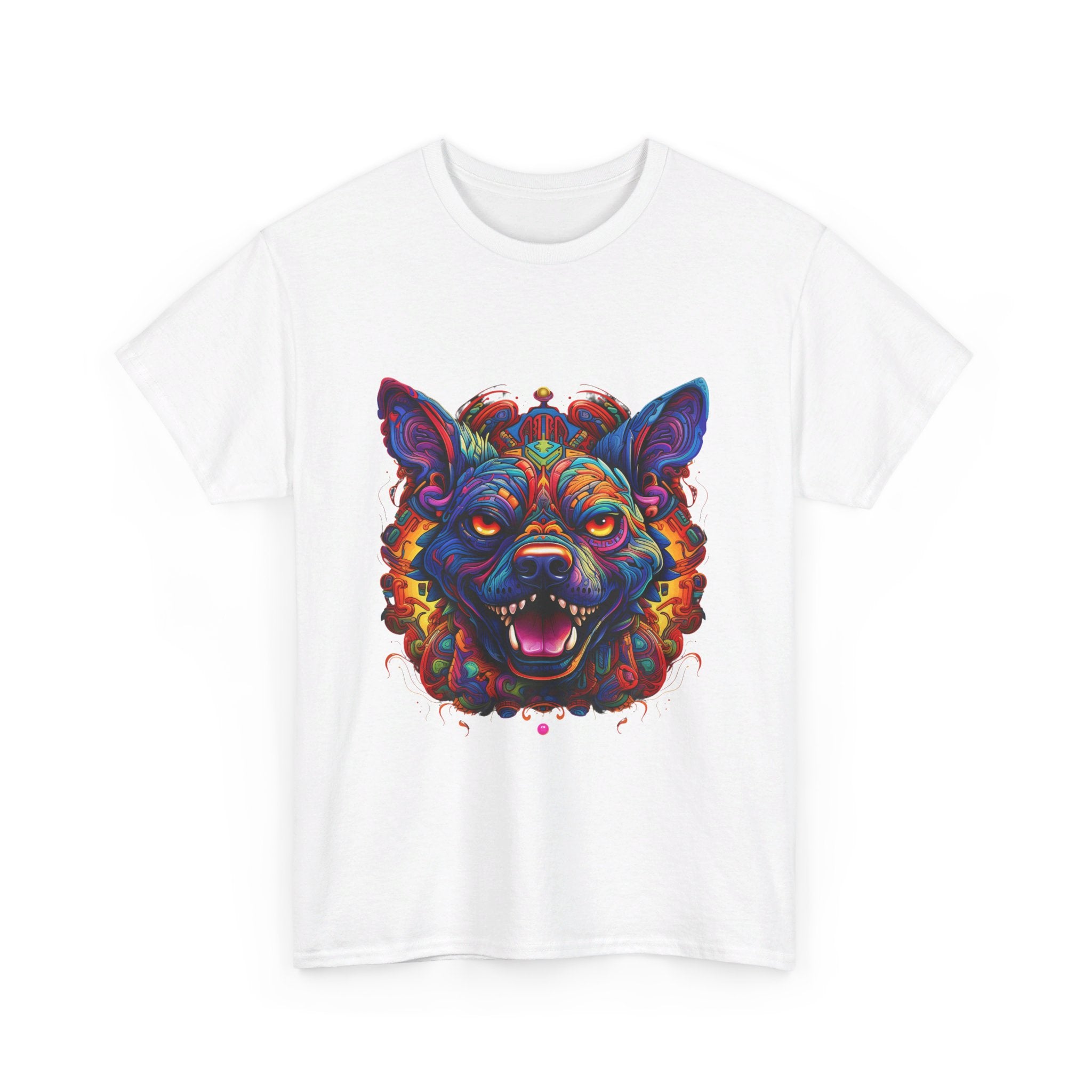 psychedelic dog psycho dog crazy classic  apparel t shirt