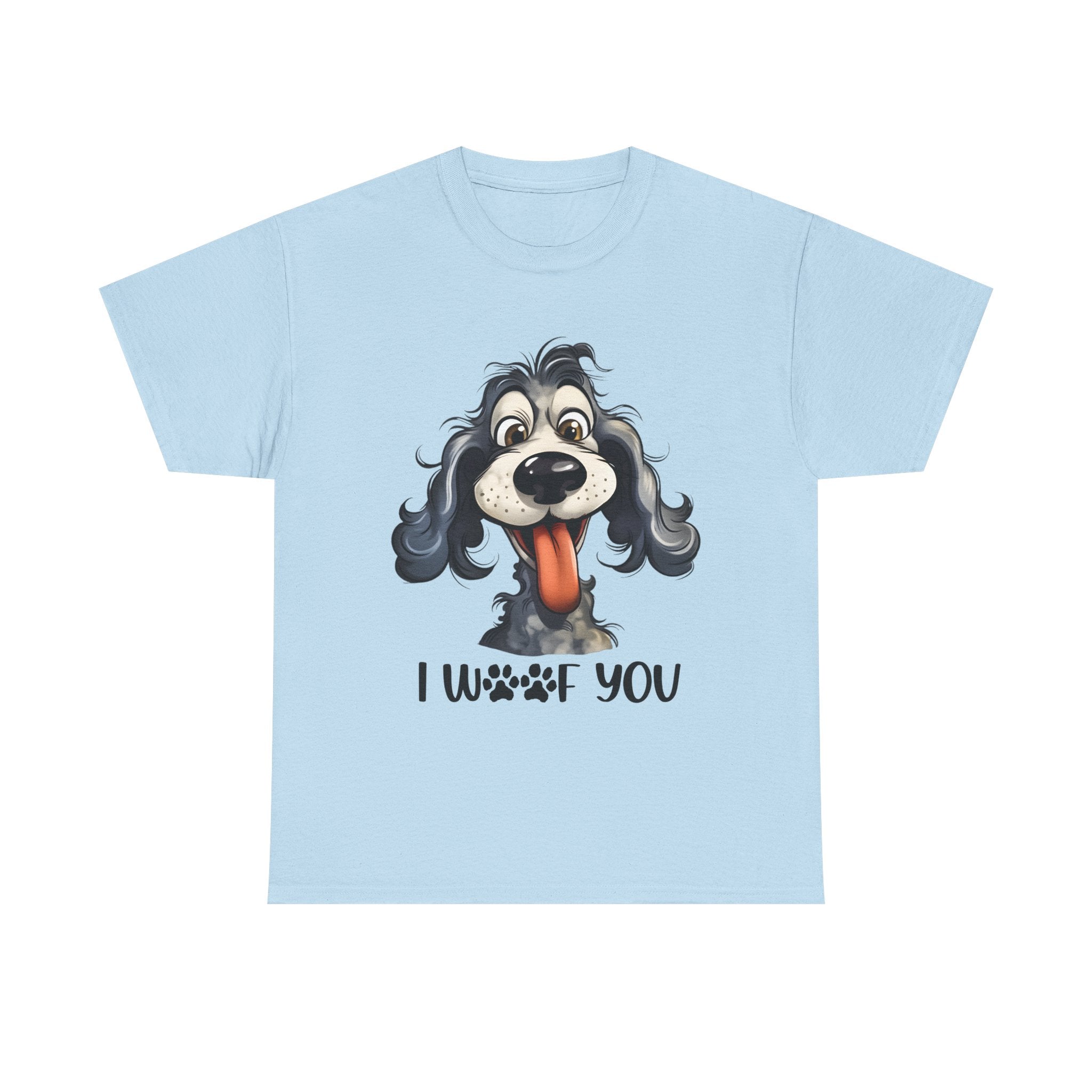 Cute Dog Lover Tee | I WOOF You T-Shirt, Pet Lover Gift, Dog Mom Shirt, Casual Wear, Anniversary Gift