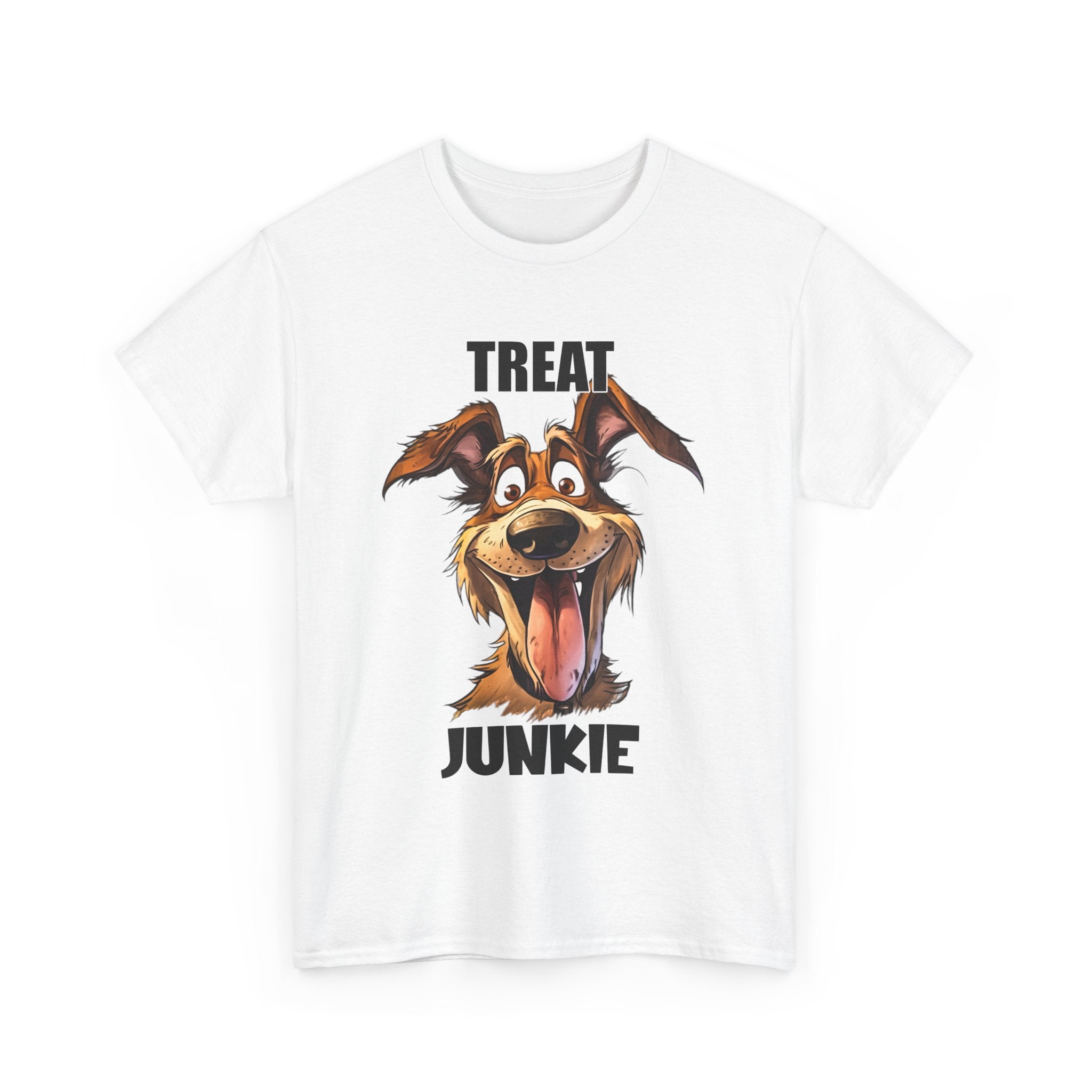 Dog Lovers Treat Junkie Tee, Unisex Dog T-Shirt, Pet Owner Gift, Funny Dog Shirt, Animal Lover Apparel, Dog Enthusiast Gift