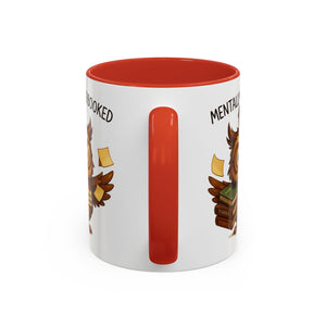 Cute Owl Coffee Mug | Mentally Overbooked Mug | Gifts for Book Lovers, Teacher Gifts, Office Decor, Funny Coffee Cup